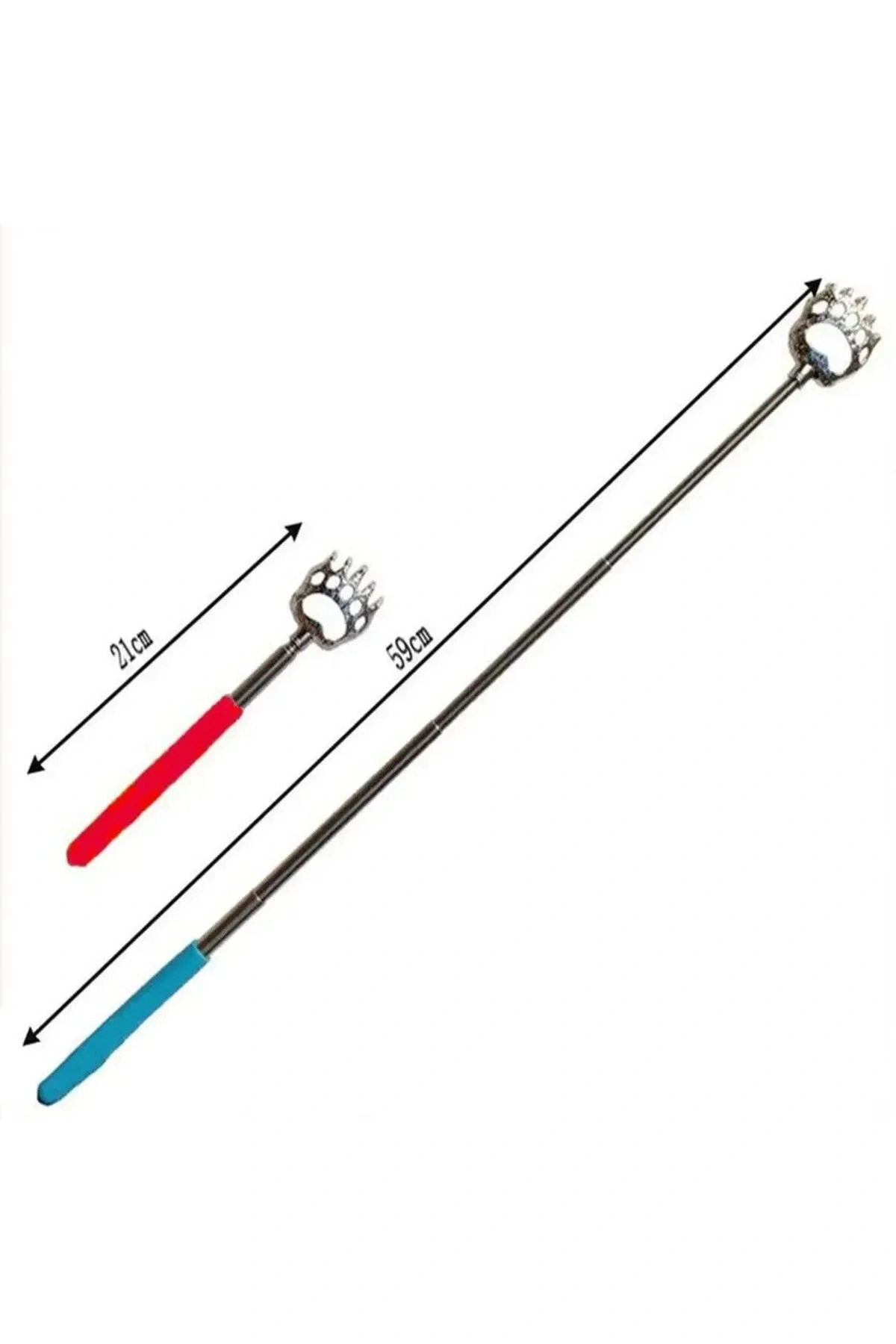 Teleskopik Sırt Kaşıma Aparatı Açılır Kapanır Sırt Kaşıyıcı Metal Aparat 1 Adet