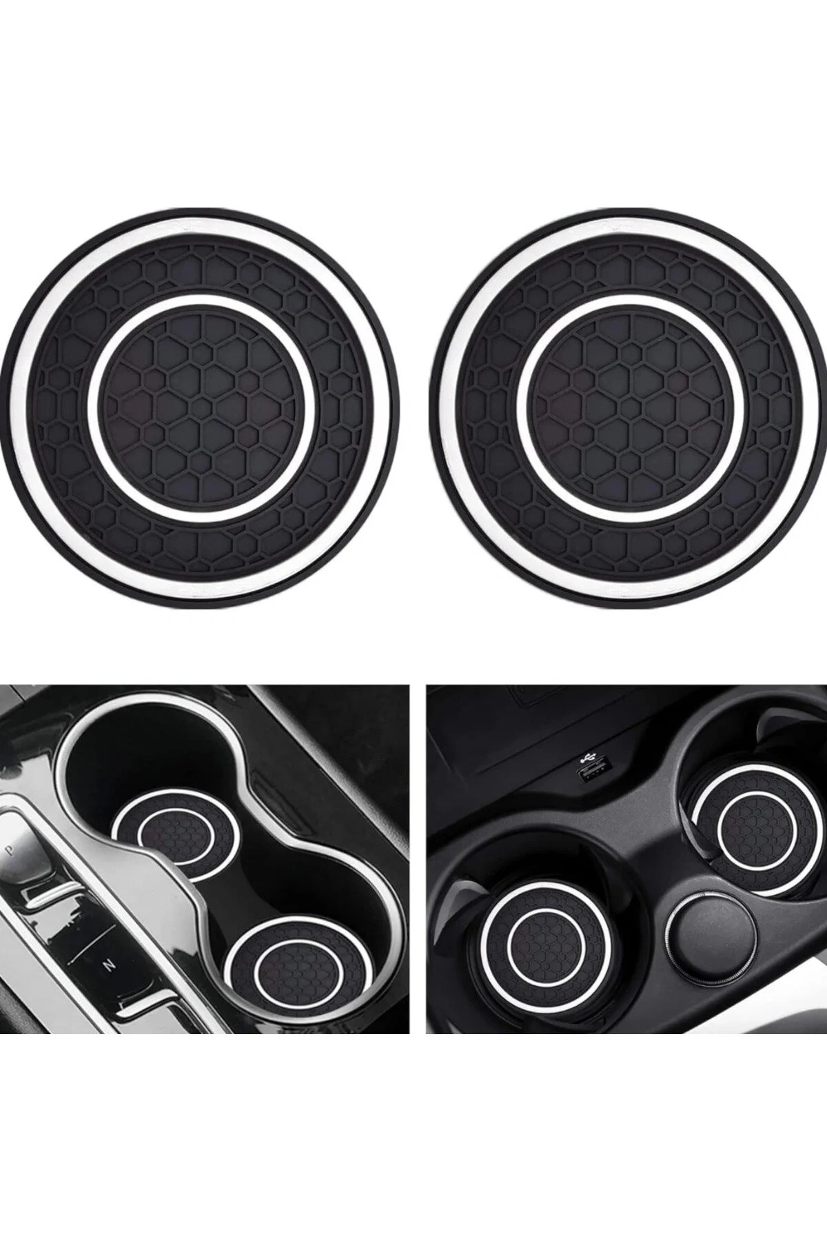 Araç İçi Bardak Telefon Para Malzeme Tutucu Kaymaz Matları 2 ADET