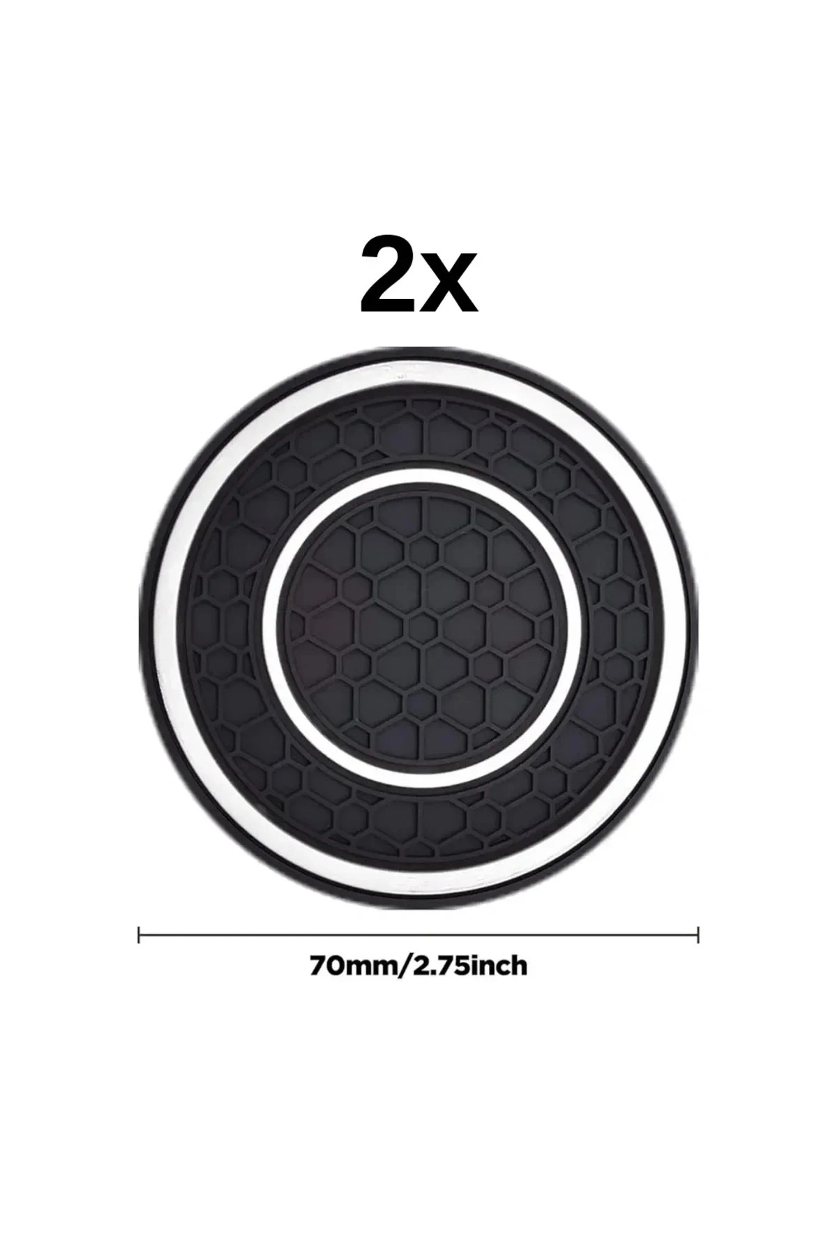 Araç İçi Bardak Telefon Para Malzeme Tutucu Kaymaz Matları 2 ADET