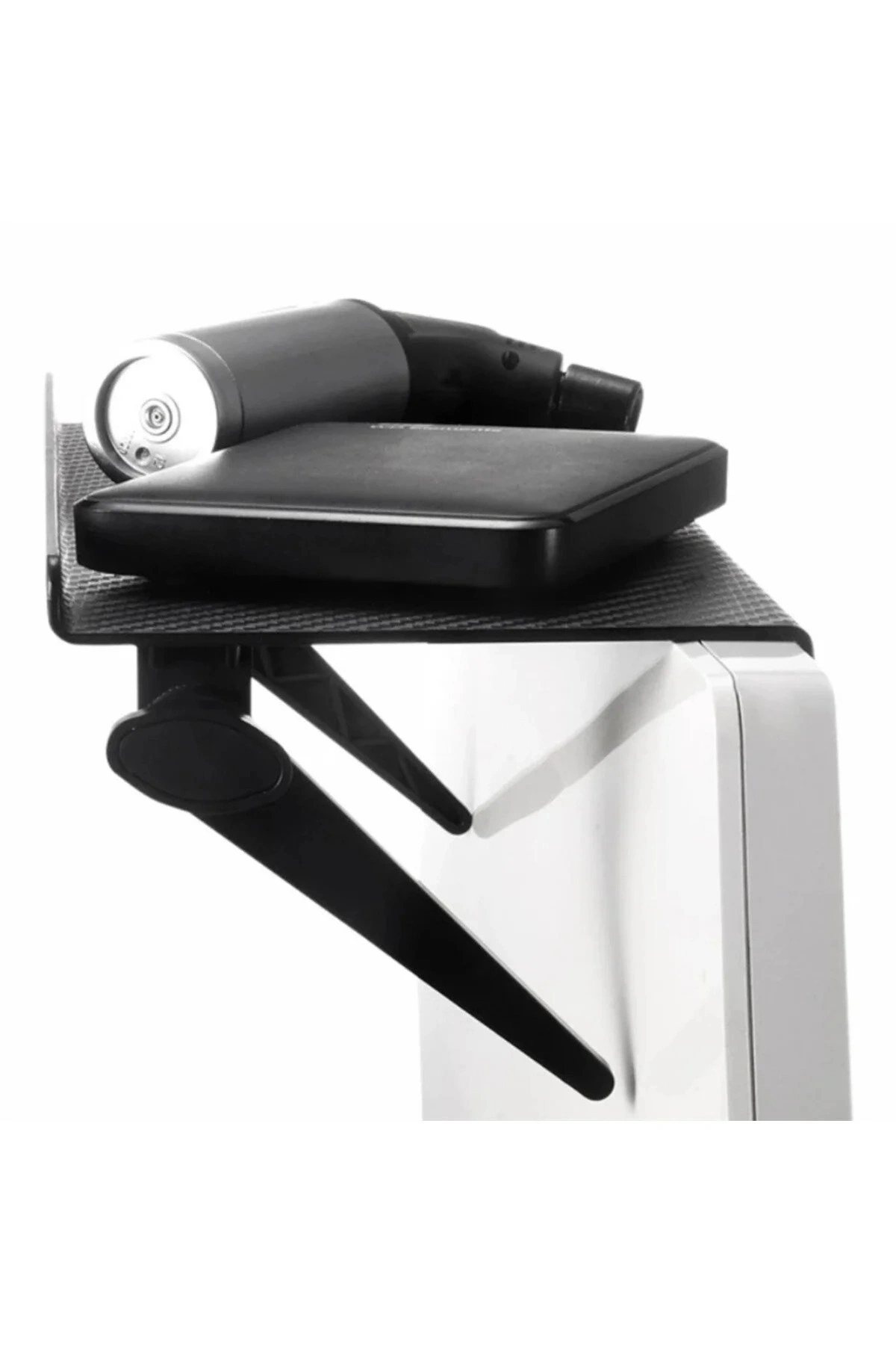 30x12 Cm Katlanabilir Katlanabilir Televizyon TV Standı Ayarlanabilir Ekran Üstü Raf Portatif Eşya