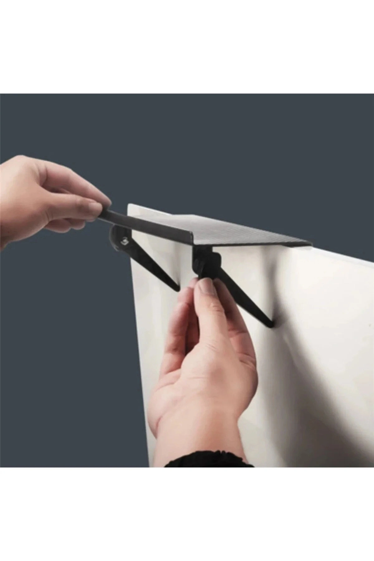 30x12 Cm Katlanabilir Katlanabilir Televizyon TV Standı Ayarlanabilir Ekran Üstü Raf Portatif Eşya