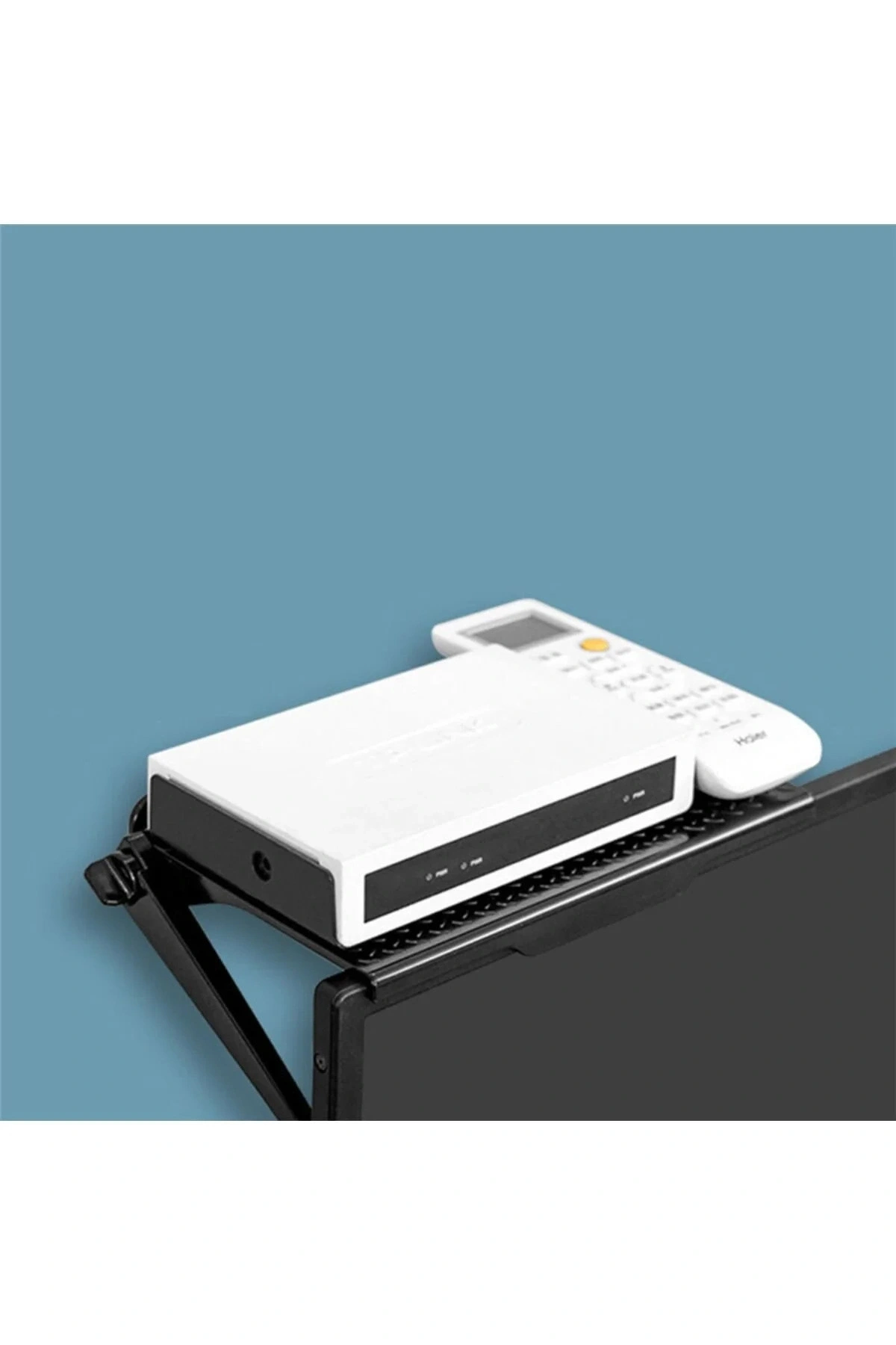 30x12 Cm Katlanabilir Katlanabilir Televizyon TV Standı Ayarlanabilir Ekran Üstü Raf Portatif Eşya