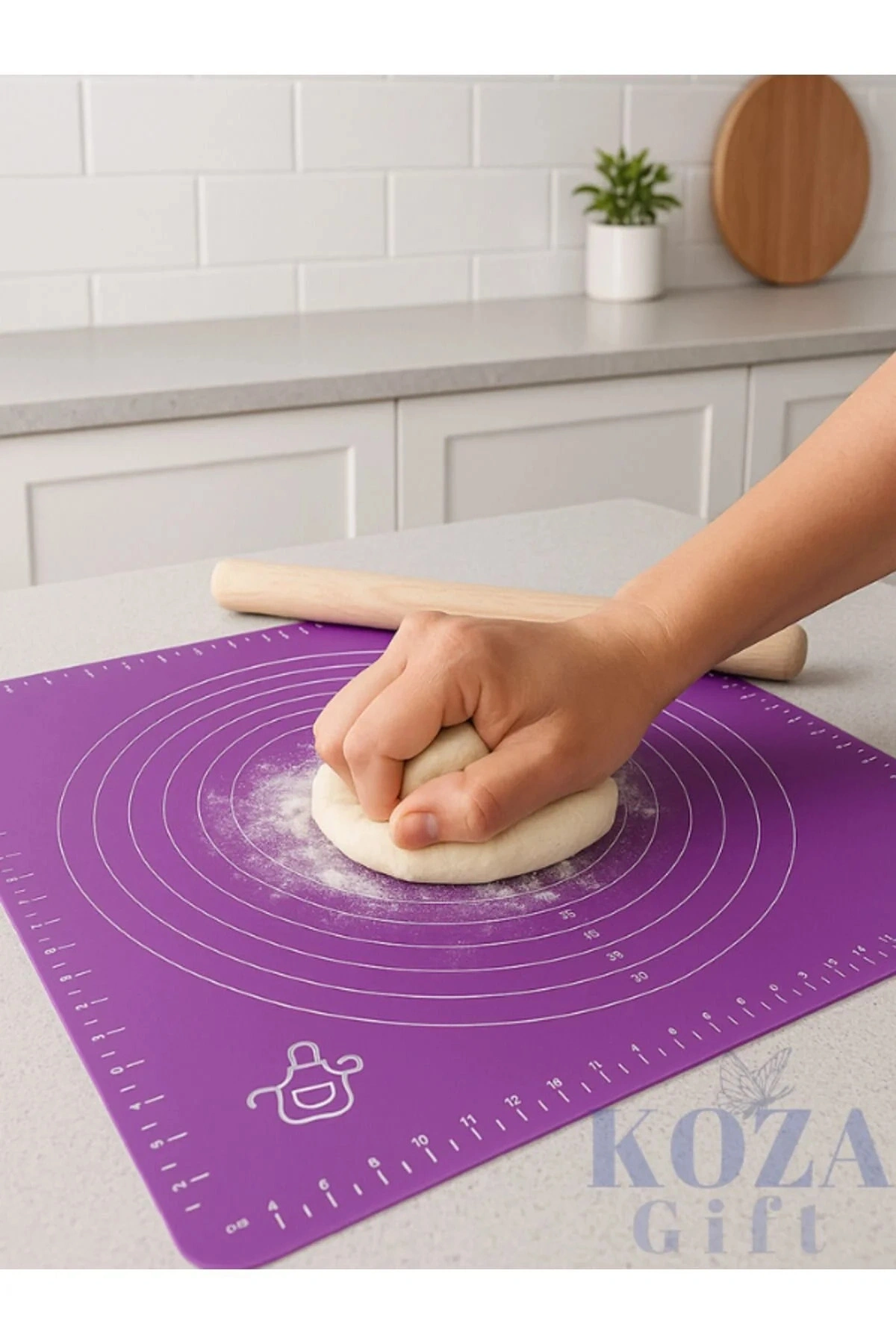 Büyük Silikon Hamur Açma Matı 40x50 Cm – Kaymaz, Pratik Ve Hijyenik