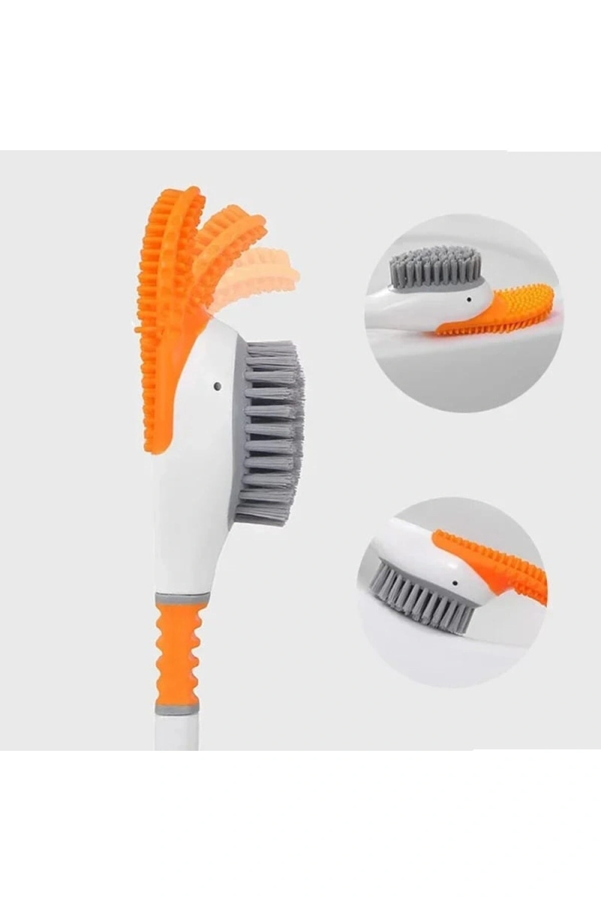 Silikon Tuvalet Klozet Detay Temizleme Fırçası Ördek Tasarımlı Hazneli