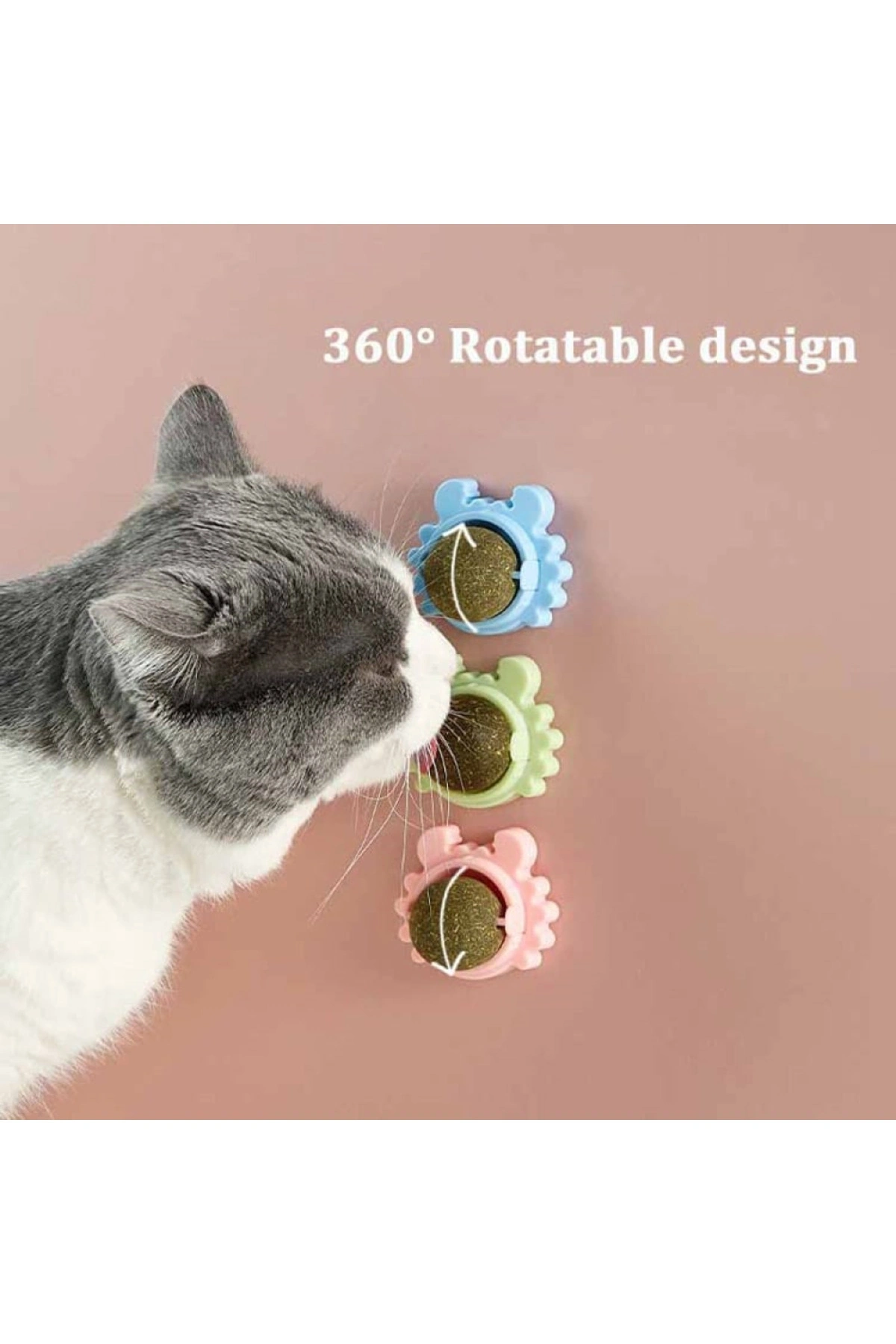 Catnipli Yenilebilir Kedi Nanesi Otu Yalama Oyun Topu Oyuncağı Yengeç