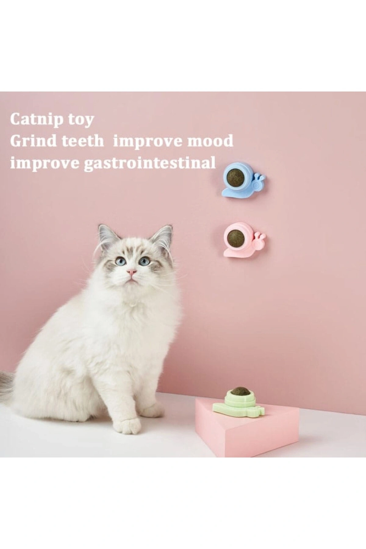 Catnipli Yenilebilir Kedi Nanesi Otu Yalama Oyun Topu Oyuncağı Yengeç