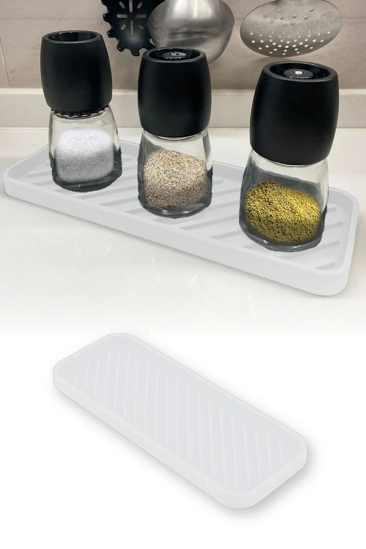 Silikon Yağdanlık Yağlık Standı Altlık ,çok Amaçlı Organizer Sunumluk ,sabunluk Altlığı 1 ADET BEYAZ