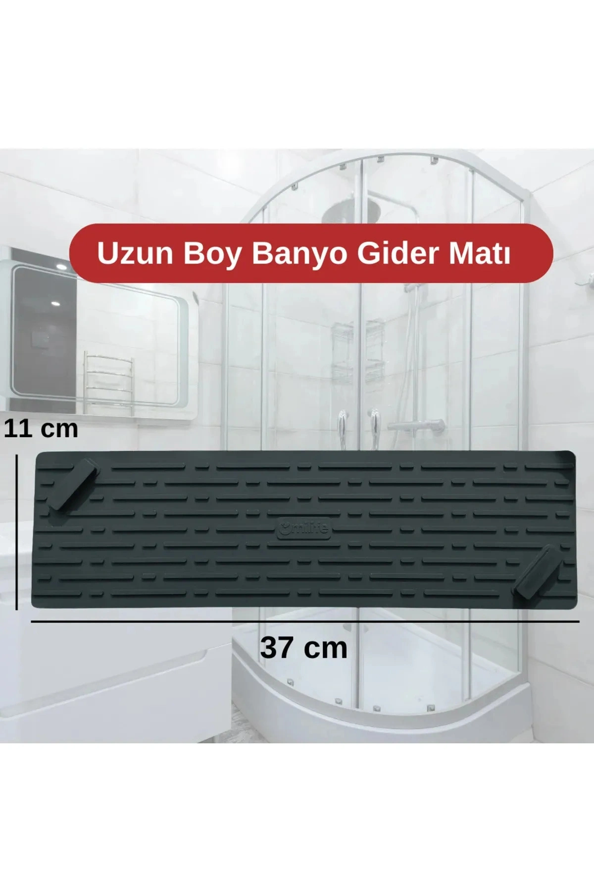 Siyah Renk Uzun Model Kötü Koku Önleyici Silikon Mat Banyo Mutfak Lavabo Balkon Gider Tıpası Kapağı
