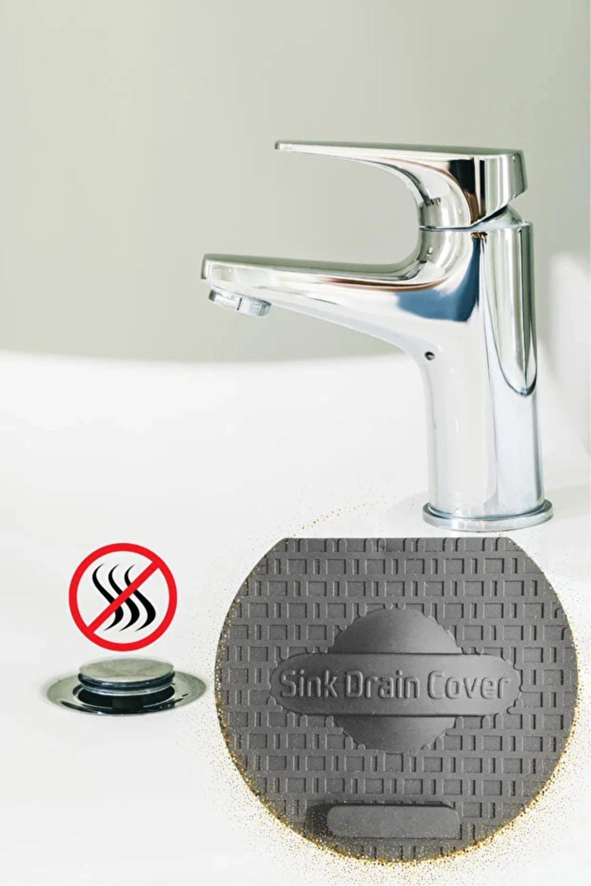 Lavabo Kötü Koku Giderici Önleyici Silikon Mat Sızdırmaz Lavabo Tıkacı Lavabo Tıpası Evye Kapağı GRİ