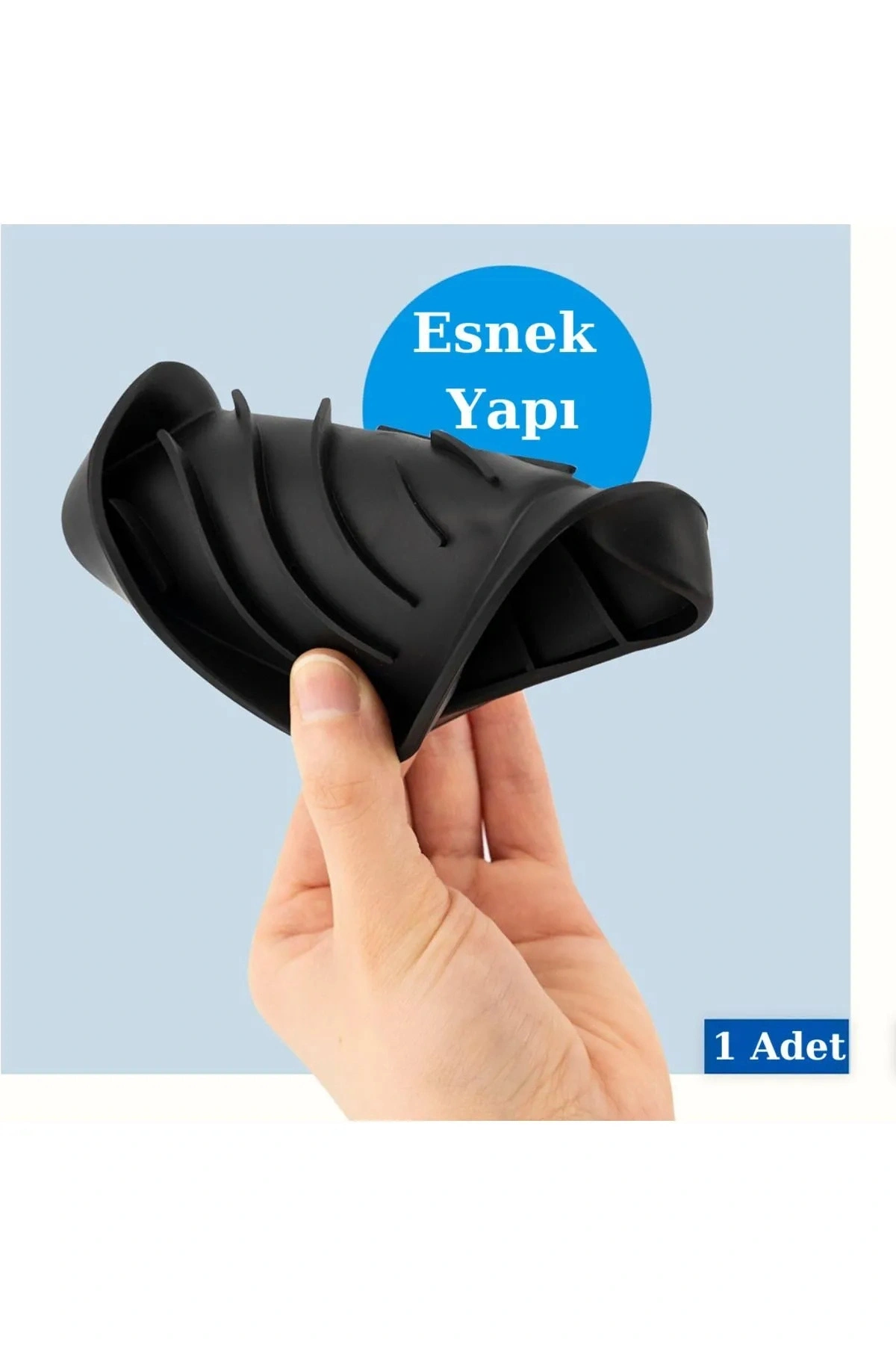 Silikon Mutfak, Banyo Su Giderli Vantuzlu Esnek Sabunluk BEYAZ Renk