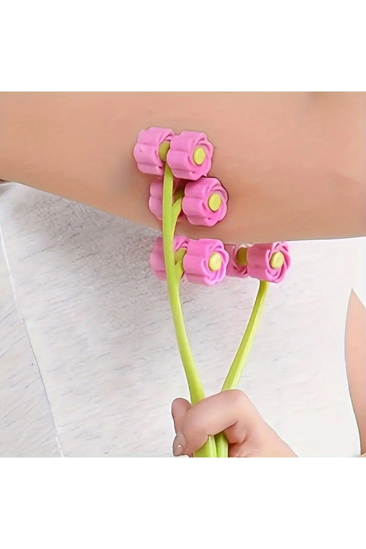 Yüz Masajı Boyun ve Yanak Kaldırma Aleti Manuel Kırışıklık Karşıtı Cilt Bakımı Masaj Aracı PEMBE