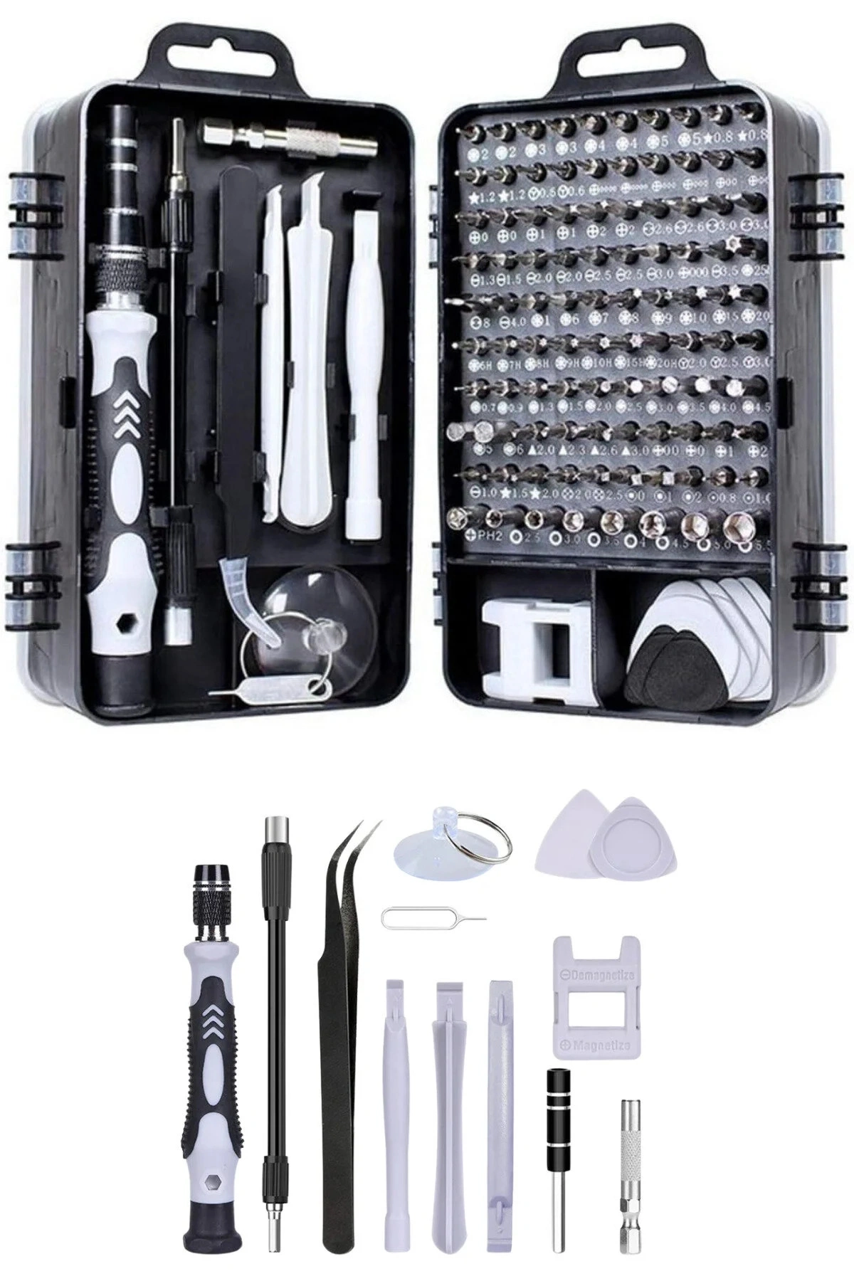 115 in 1 Hassas Tornavida Seti Çok Fonksiyonlu Manyetik Telefon Bilgisayar Onarım Tamir Seti