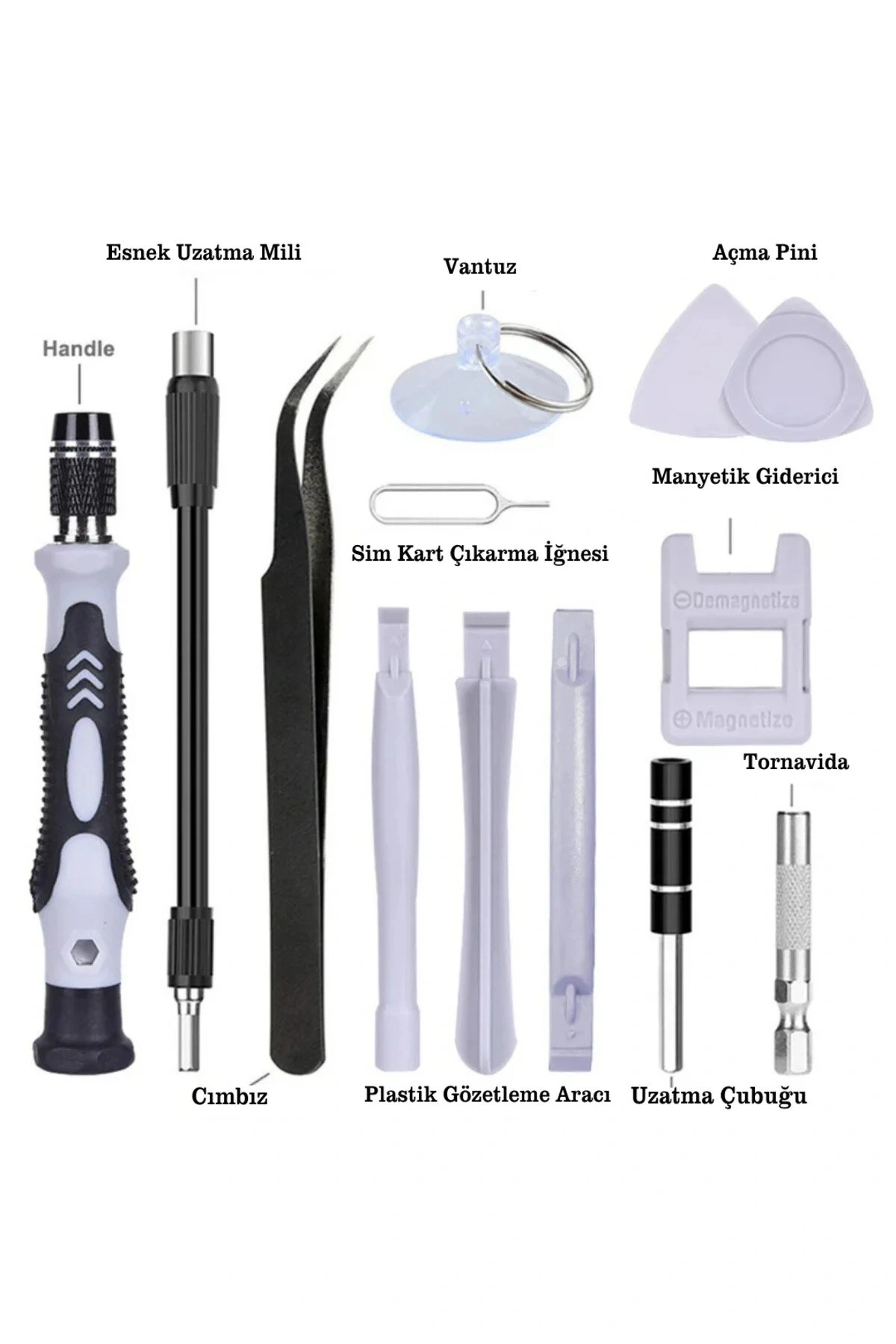 115 in 1 Hassas Tornavida Seti Çok Fonksiyonlu Manyetik Telefon Bilgisayar Onarım Tamir Seti