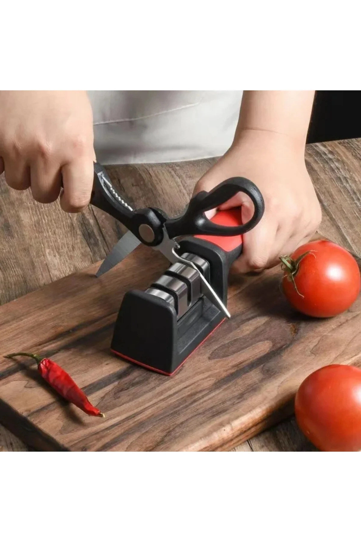 Profesyonel Bıçak Bileyici 3 Açılı Elmas Seramik Tungsten Çelik El Bıçakları Bileme