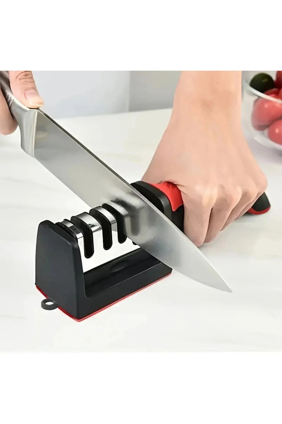 Profesyonel Bıçak Bileyici 3 Açılı Elmas Seramik Tungsten Çelik El Bıçakları Bileme