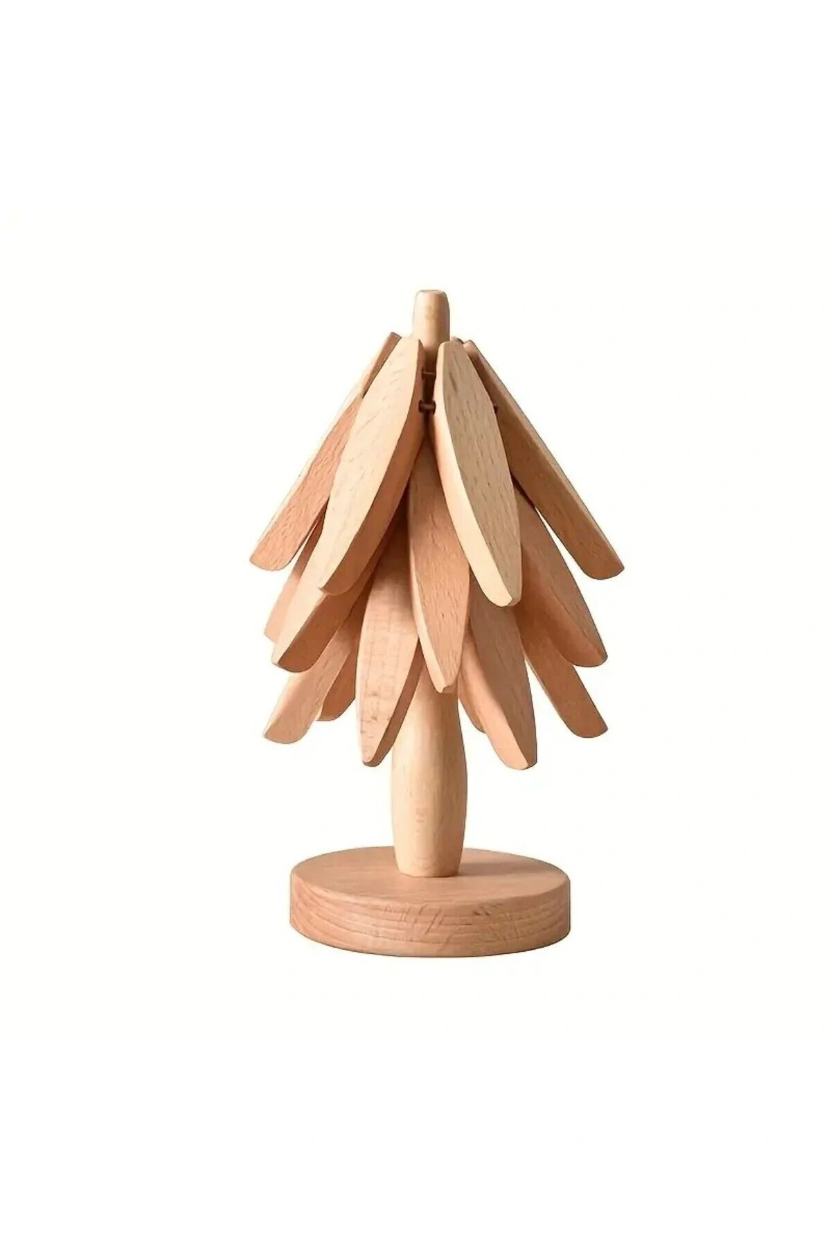 3lü Standlı Bambu Nihale Seti, Isıya Dayanıklı Bardak ve Tencere Altı Katlanır Nihale