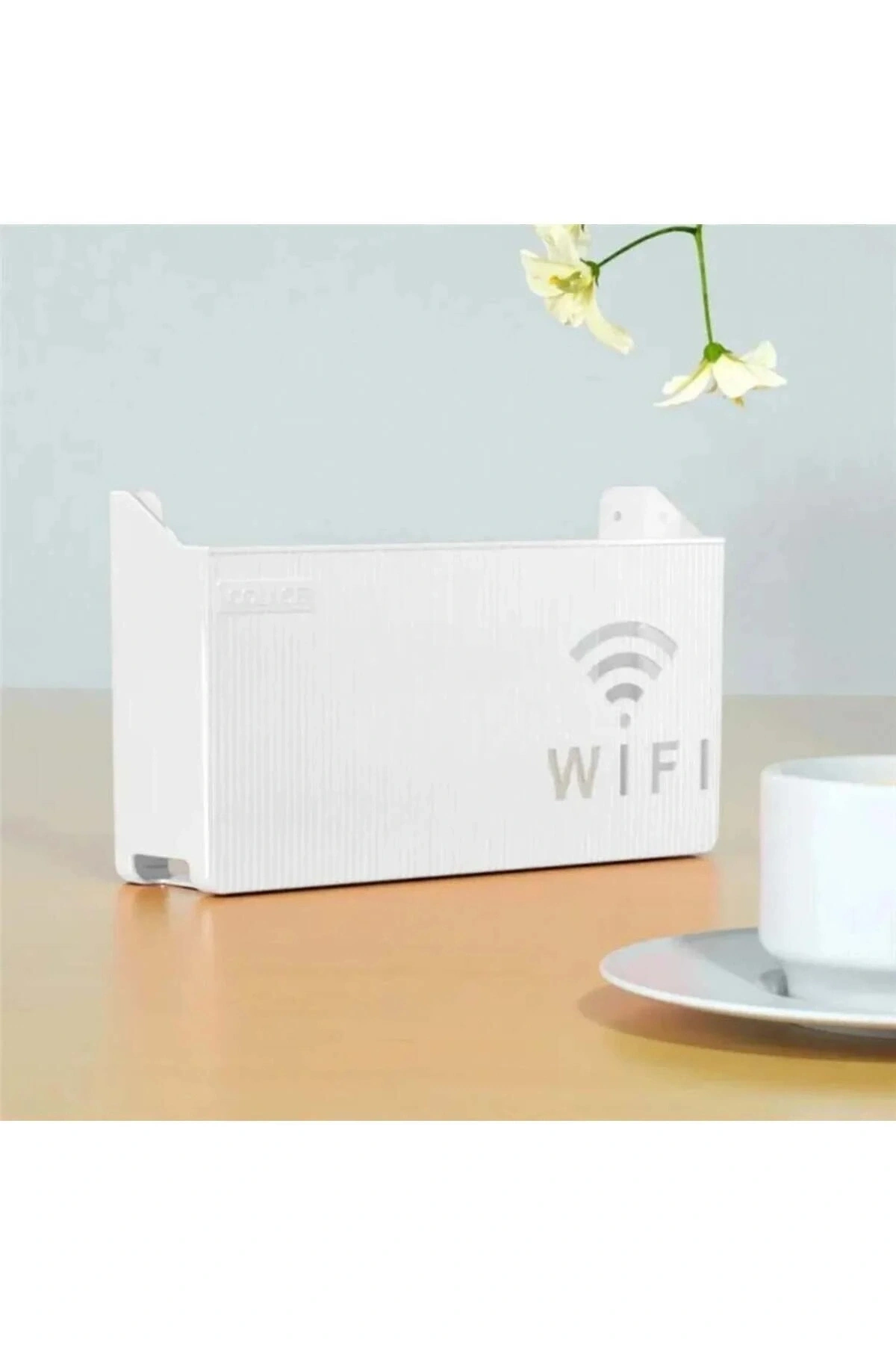 GRİ Wifi Kutusu Duvar Asılabilir Sigorta Ve Modem Saklama Kutusu 25x15x6 Cm