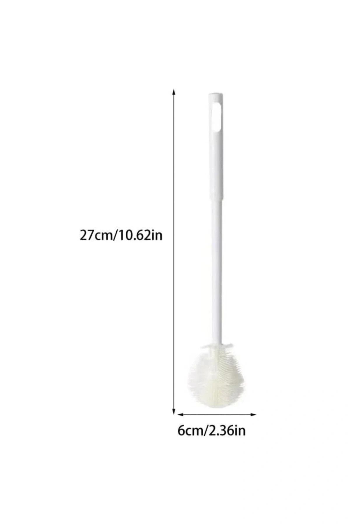 Beyaz Yaprak Model Silikon Uçlu Ekstra Yumuşak Bardak Şişe Ve Biberon Temizleme Fırçası