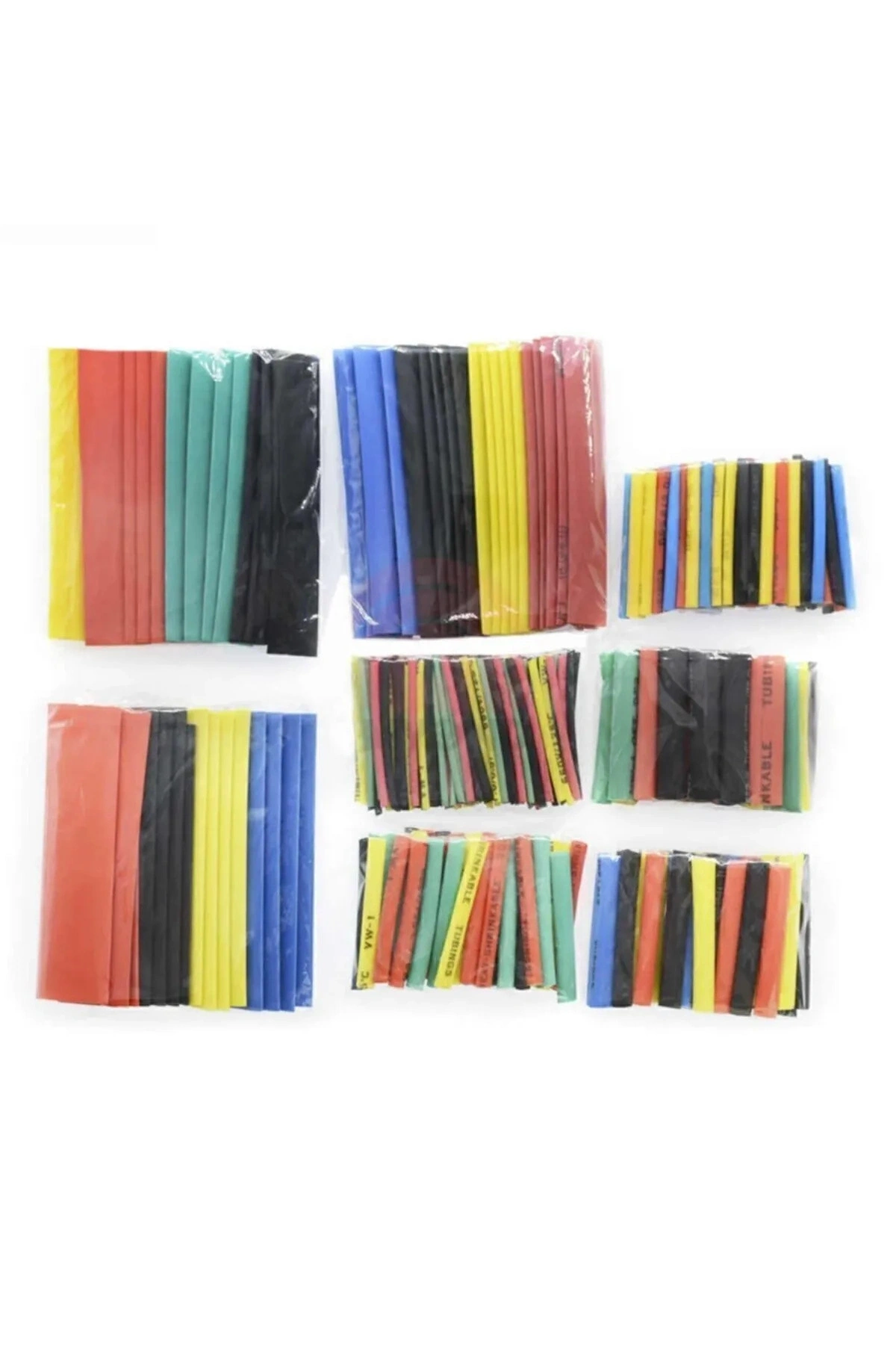 164 Parça Set Isıyla Daralan Makaron Kablo Koruyucu Kılıf