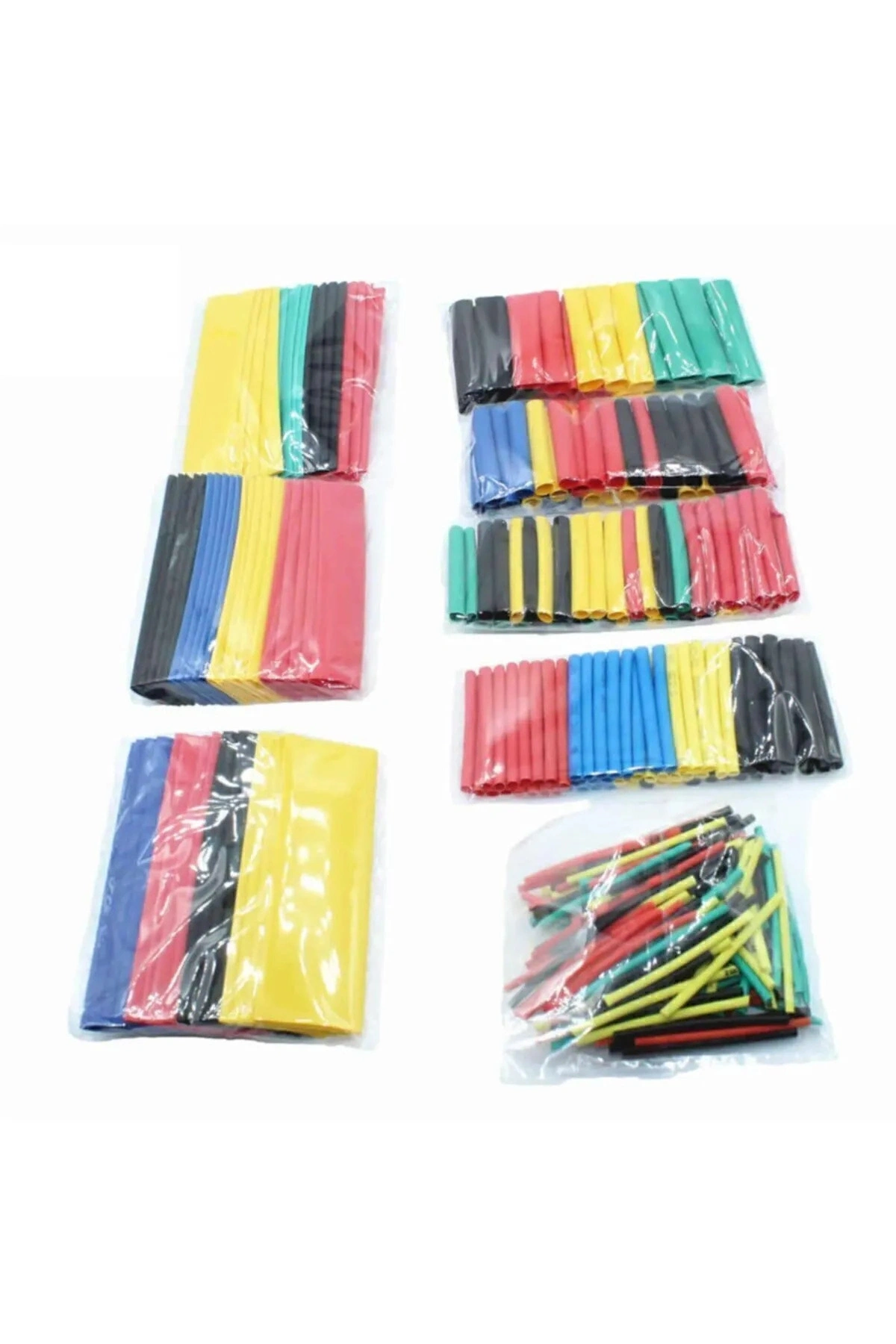 164 Parça Set Isıyla Daralan Makaron Kablo Koruyucu Kılıf