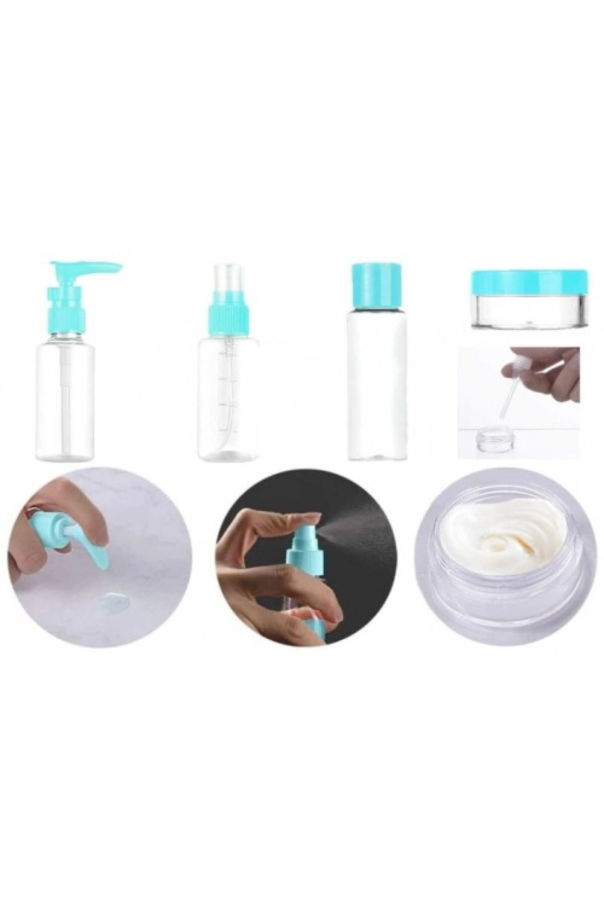 10 Parça Seyahat Sprey ve Boş Şişe Seti