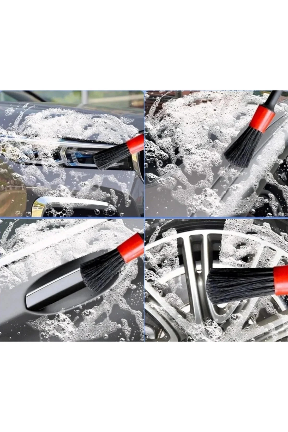 5 Adet Detay Araç Içi Oto Temizleme Fırçası Seti