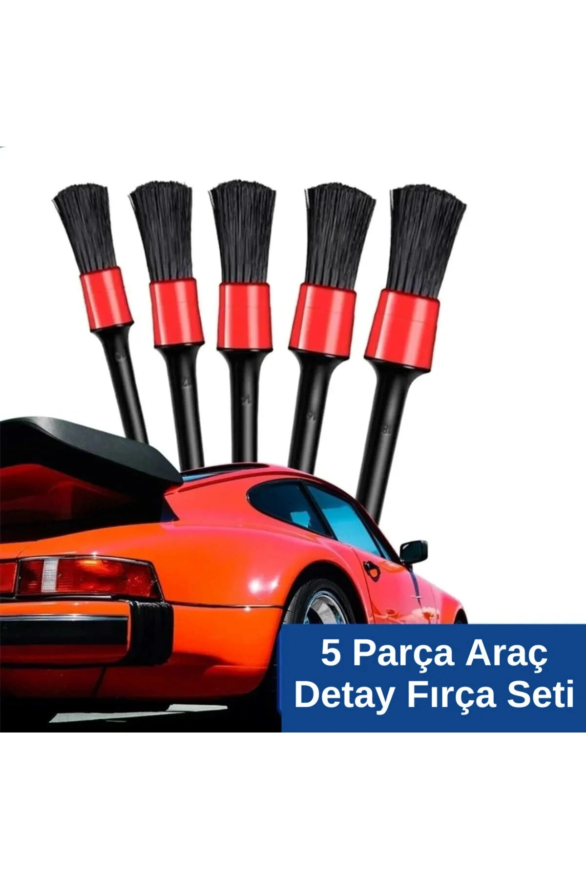 5 Adet Detay Araç Içi Oto Temizleme Fırçası Seti