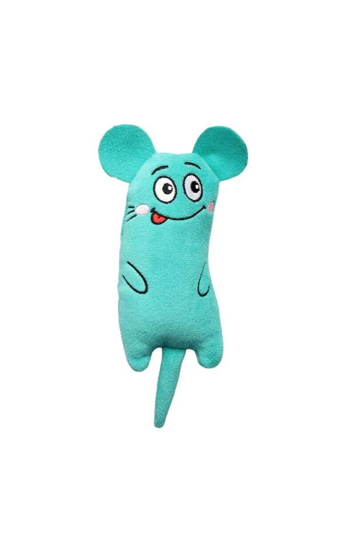 Peluş Kedi Oyuncağı Kedi Otlu Catnipli Turkuaz Yeşili 1 Adet