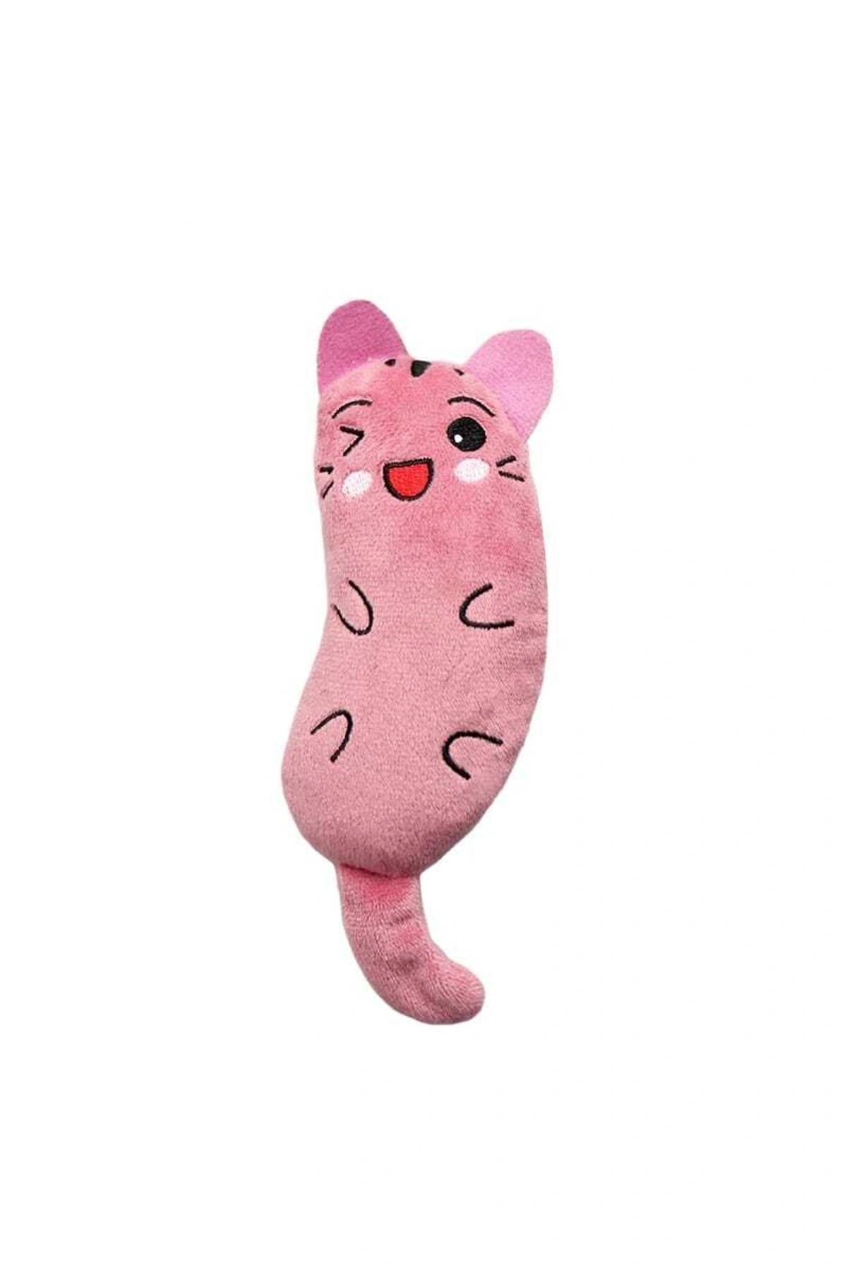 Peluş Kedi Oyuncağı Kedi Otlu Catnipli Pembe 1 Adet