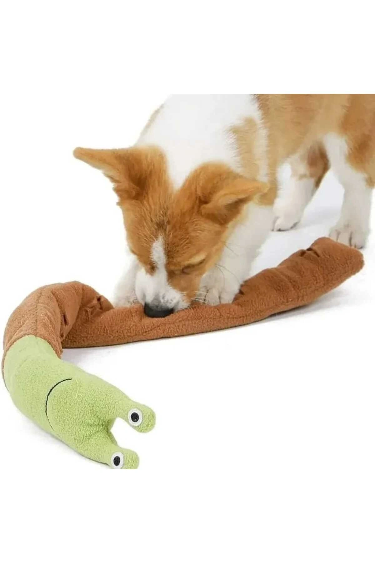 Salyangoz Peluş Köpek Sesli Oyuncağı Ödül Mama Saklama Ve Çiğneme Oyuncağı 1 ADET