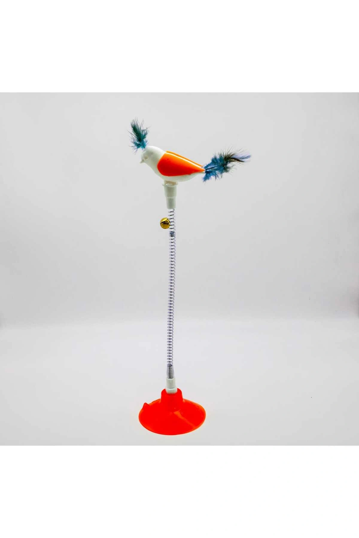 VANTUZLU YAYLI KUŞ KEDİ OYUNCAĞI PEMBE 1 ADET