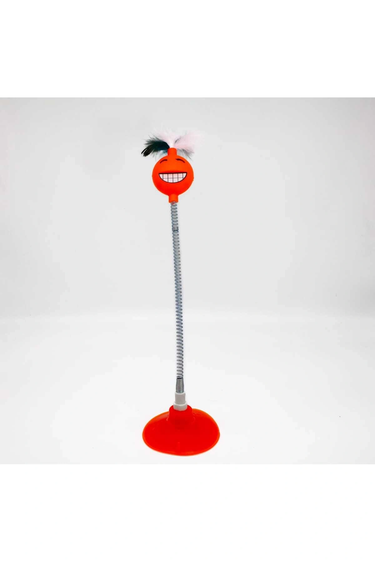 VANTUZLU YAYLI GÜLEN YÜZ KEDİ OYUNCAĞI TURUNCU 1 ADET