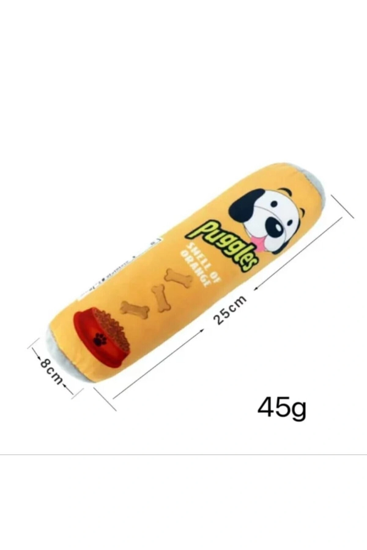 Puggles Dayanıklı Sesli Köpek Oyuncağı Orangge 1 Adet