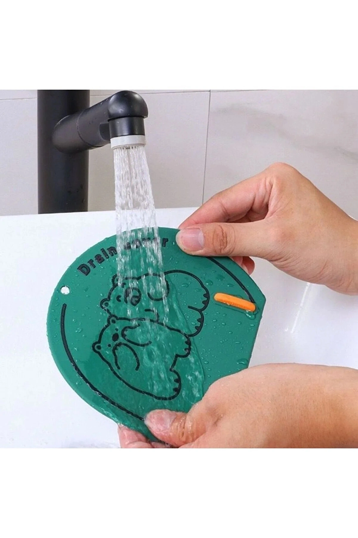 Banyo ve Mutfak Lavabo Koku Önleyici Gider Koruyucu Silikon Sızdırmaz Ped 1 ADET  YEŞİL