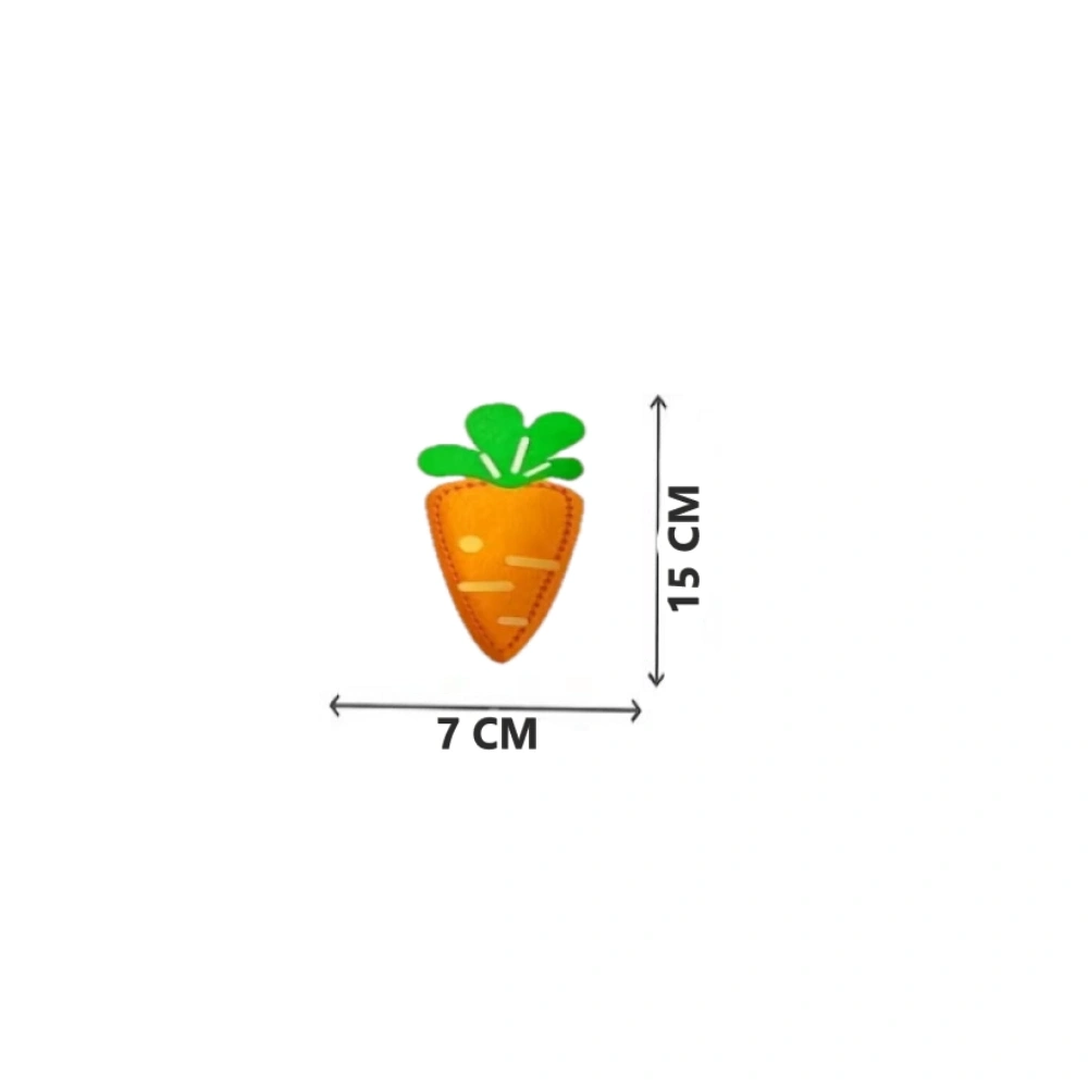 TİNEKE 1 Adet 3 Yaş Çocuklar Için Eğitici Oyuncak Kendin Yap Montessori Keçe Dikiş El Sanatları Seti HAVUÇ