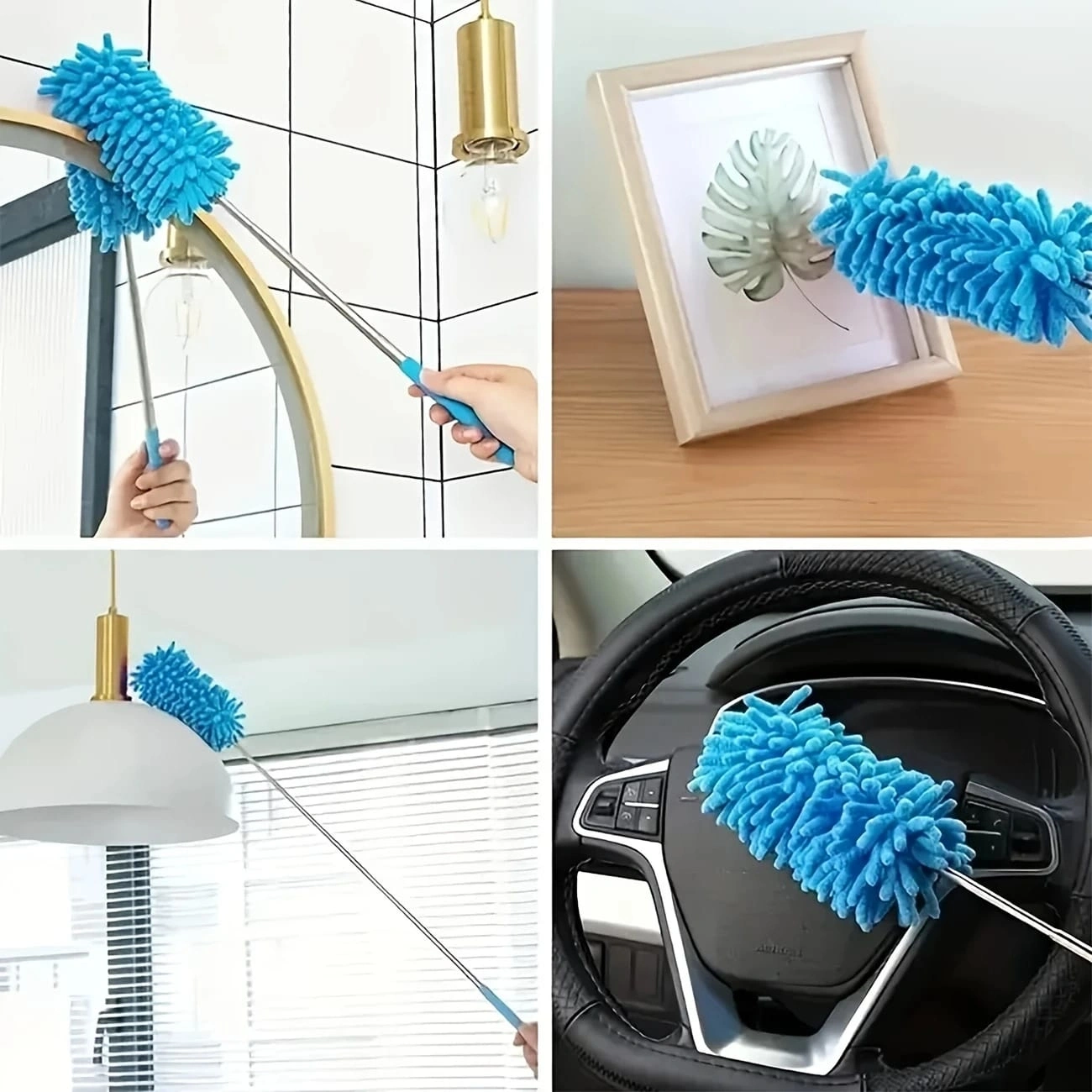 TİNEKE Teleskobik Mikrofiber Araç Içi Ve Temizlik Fırçası