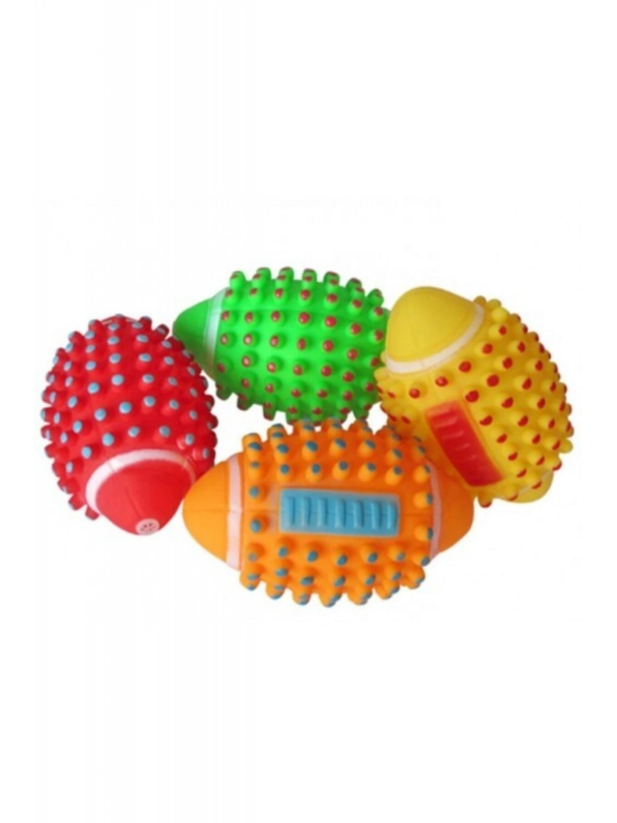 Renkli Kedi Köpek Isırma Topu Sesli Oyuncak ( 1 Adet )