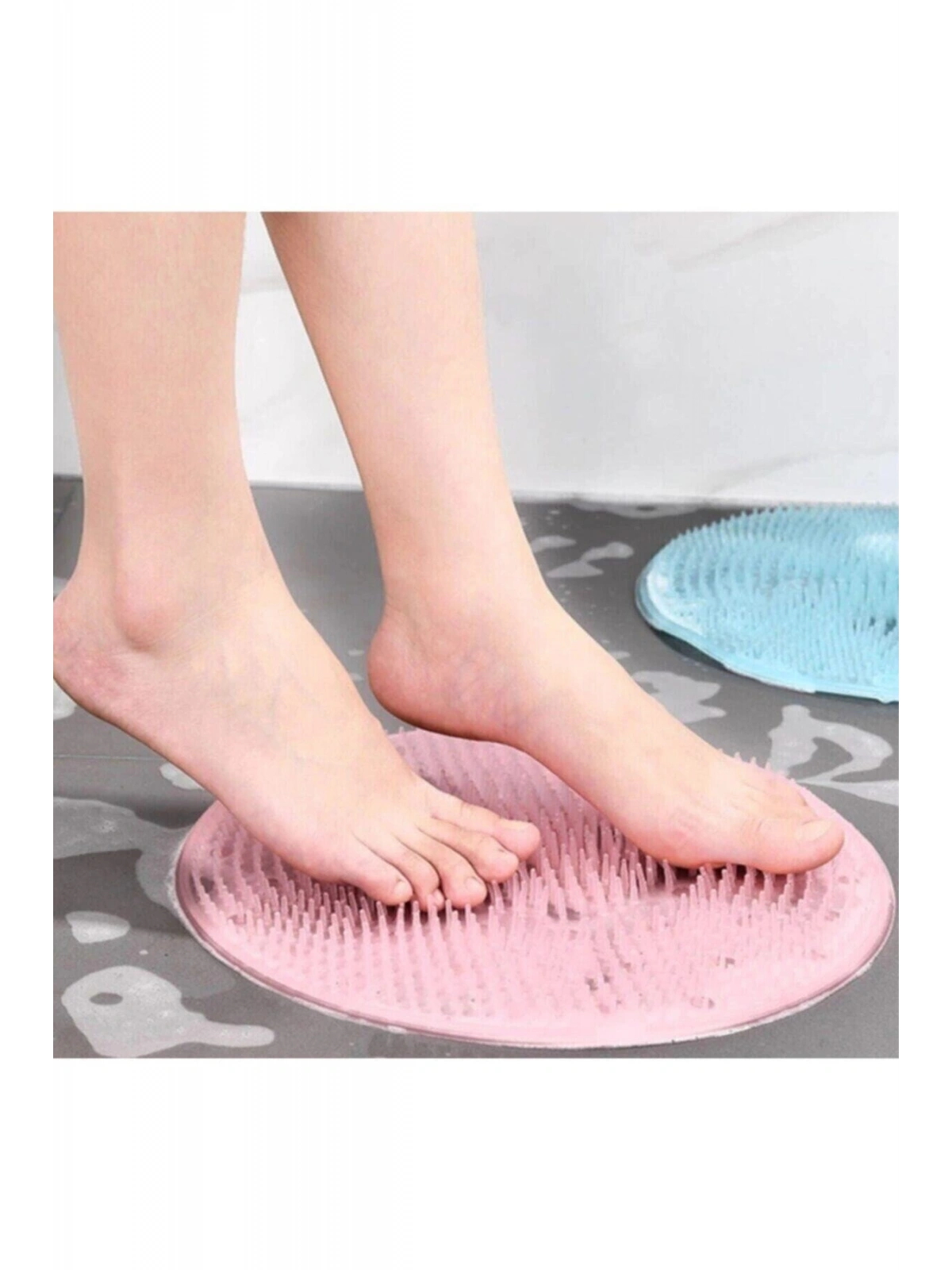 Vantuzlu Banyo Fırçası Masaj Pedi Sırt Ayak Kesesi Yıkama Aleti Lifi