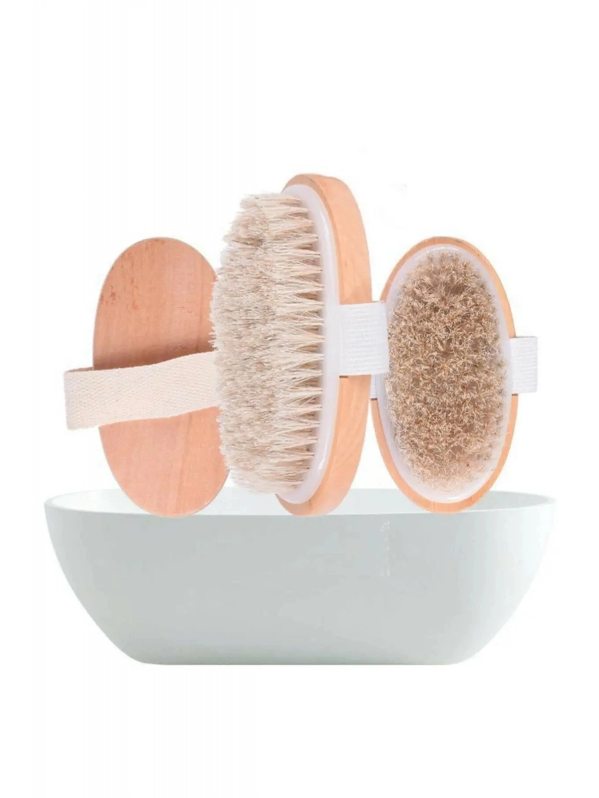 Doğal At Kılı Selülit Fırçası Oval %100