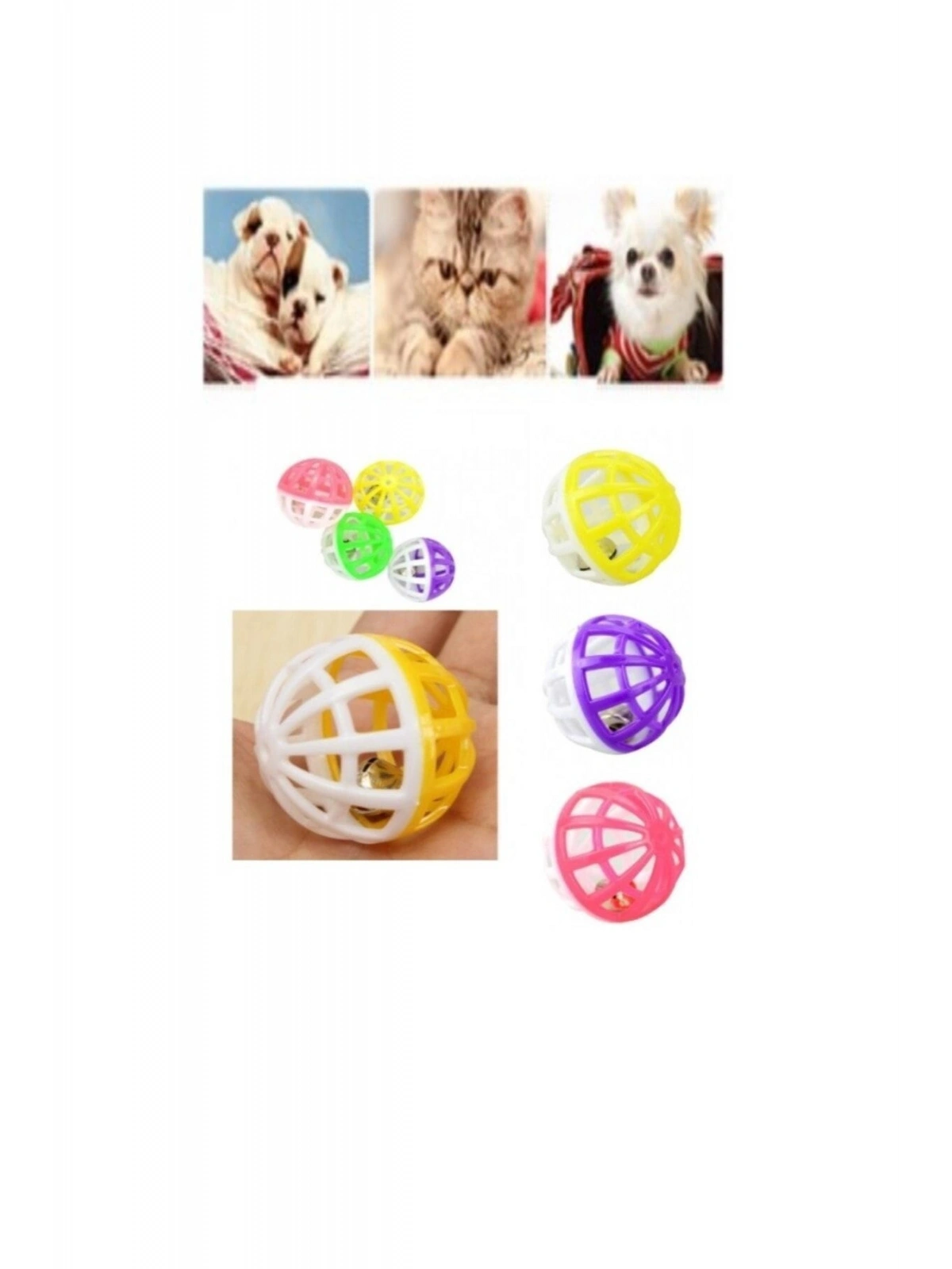 Evcil Hayvan Kedi Oyun Topu Çıngıraklı 3,5 Cm 2 Adet