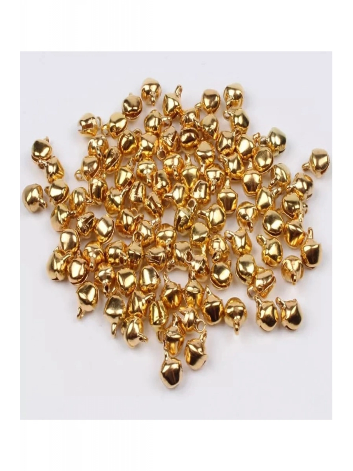 25 Adet 12mm Gold Renk Kulplu Zil,çan,çıngırak,metal Amigurumi Zili,takı Aksesuar Yapımı