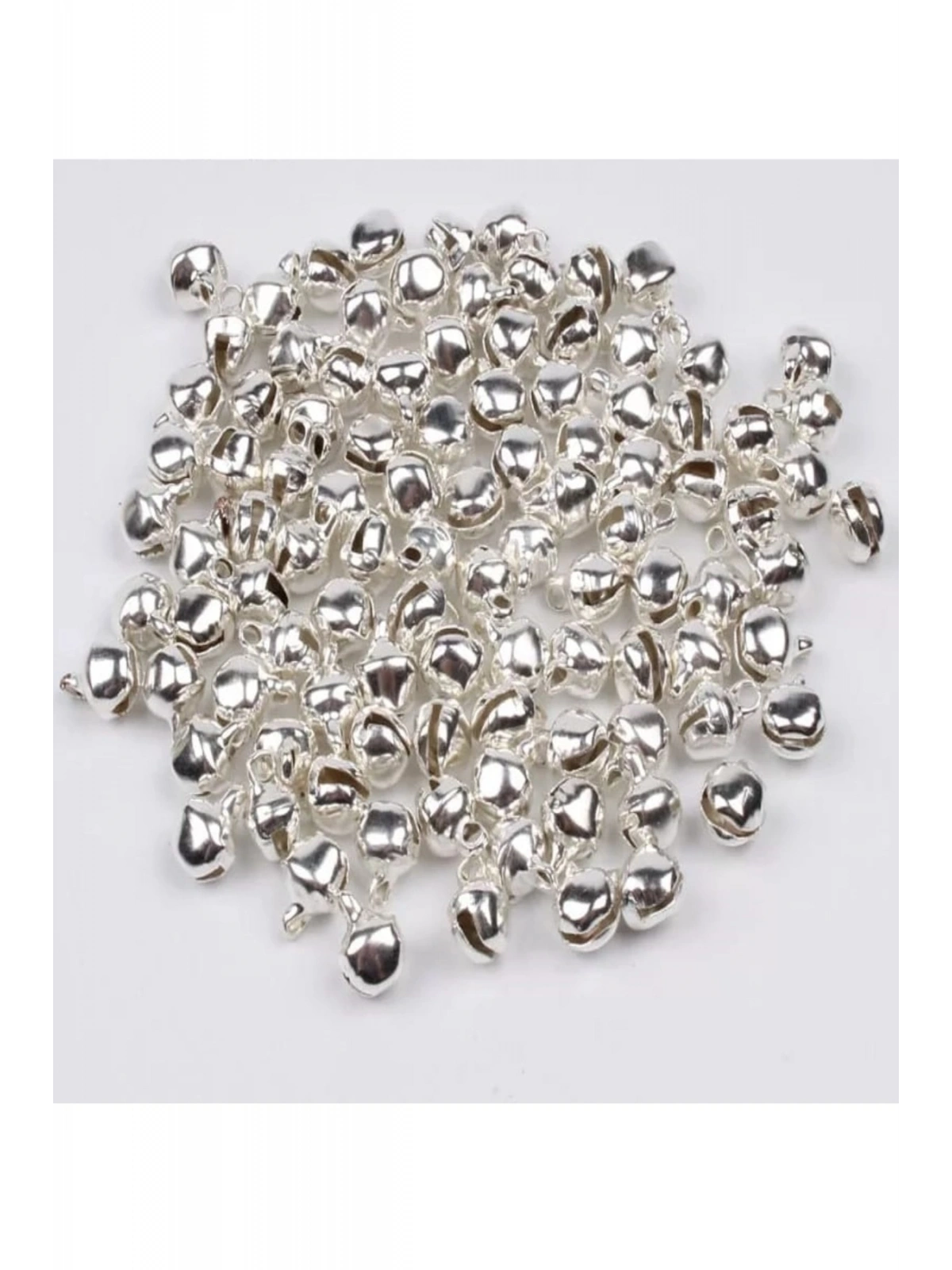 25 Adet 12mm Gümüş Renk Kulplu Zil,çan,çıngırak,metal Amigurumi Zili,takı Aksesuar Yapımı