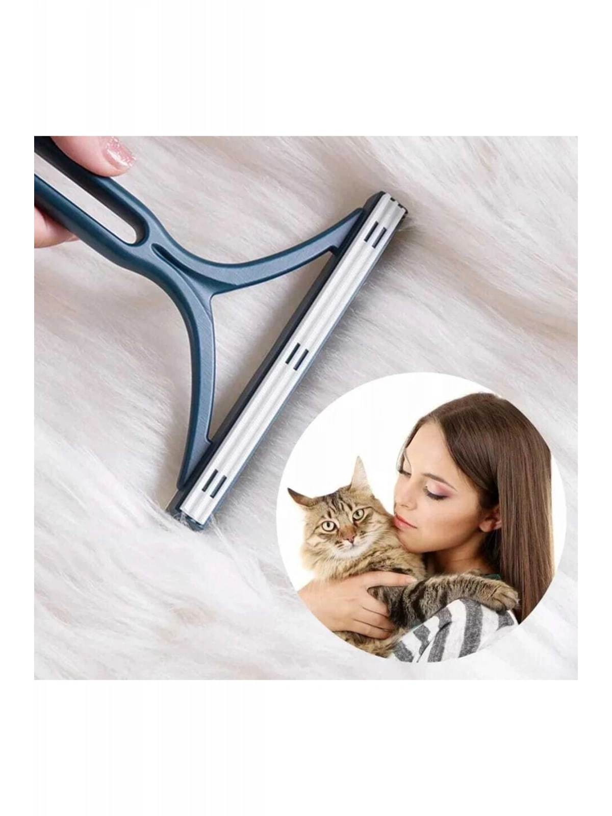 Silikon Çift Taraflı Elbise Tiftik Ve Tüy Toparlayıcı Kazak Hırka Halı Plastik Kumaş Tüy Alma 1 Adet