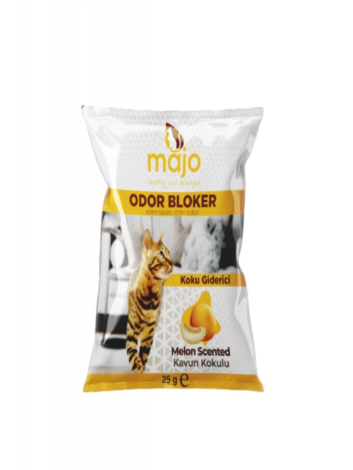 Majo Kavun Özlü Doğal Kedi Kumu Koku Giderici Temizleyici
