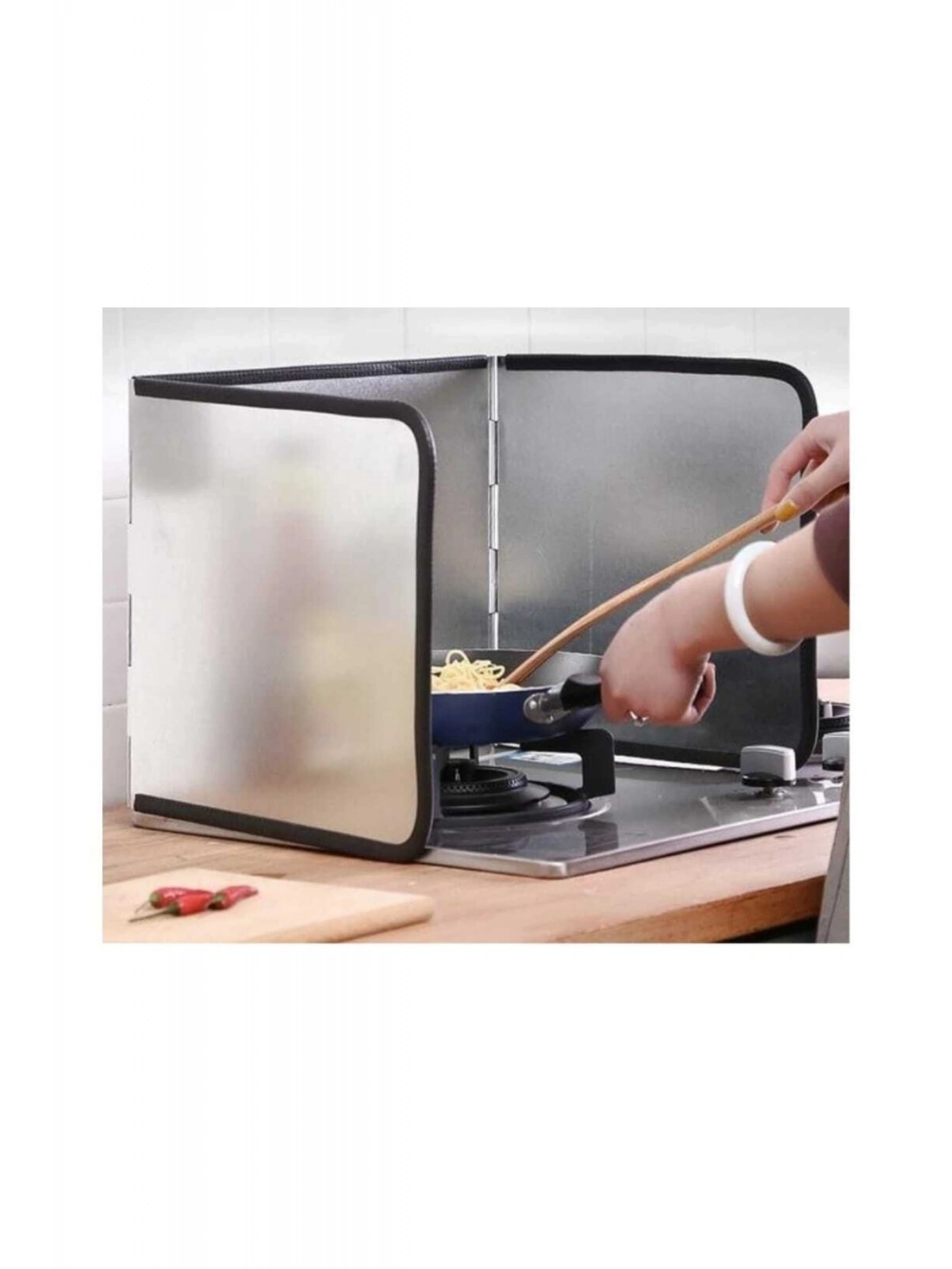 Ocak Arkası Koruyucu Yağ Sıçratmaz Panel Küçük Boy Tekli Ocak Için Uygundur 30 30 30