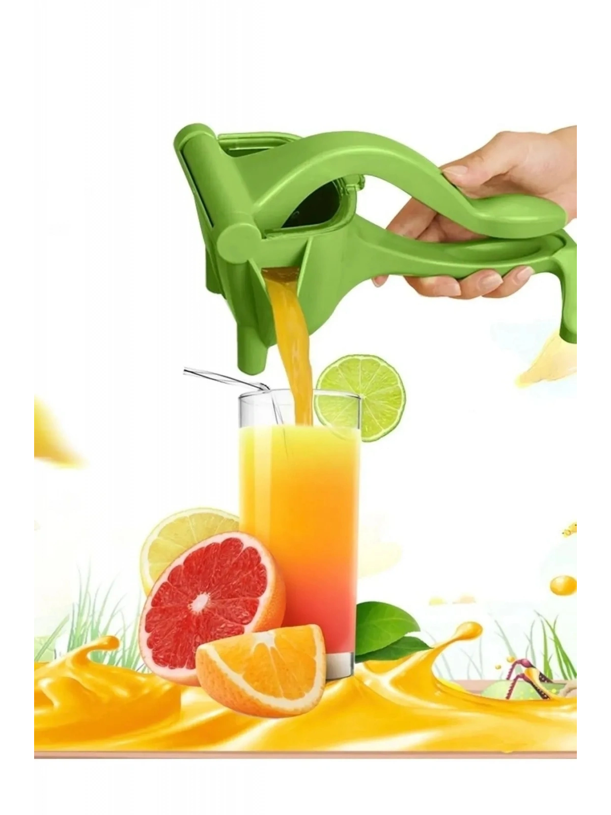 Pratik Manuel Meyve Sıkacağı Plastik Narenciye Limon Portakal Nar Sıkacağı