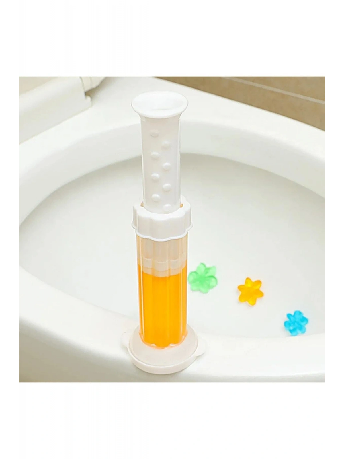 Wc Tuvalet Temizleme Jeli Klozet Jel Blok Koku Giderici Desenli Klozet Jeli Turuncu 1 Adet