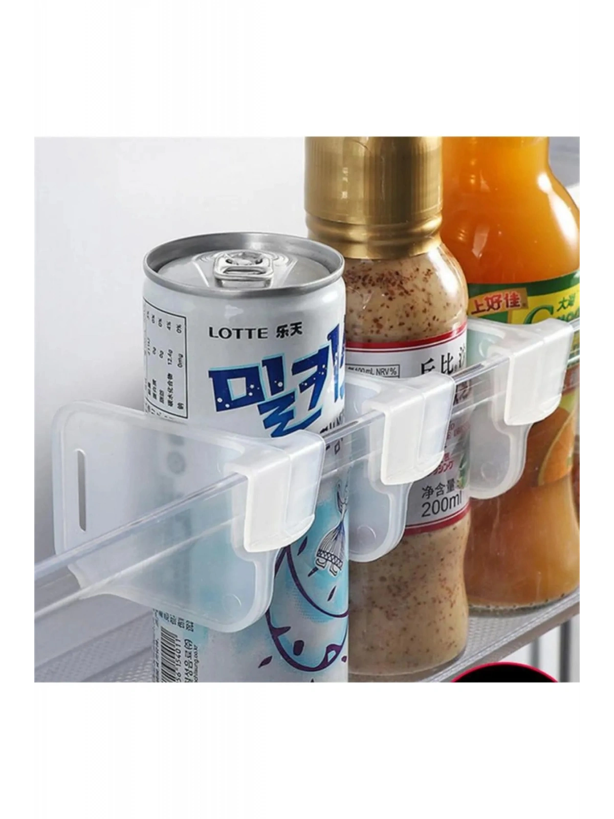 Buzdolabı Raf Ayırıcı Ayarlanabilir Dolap Çekmece Düzenleyici 4 lü 1 Adet