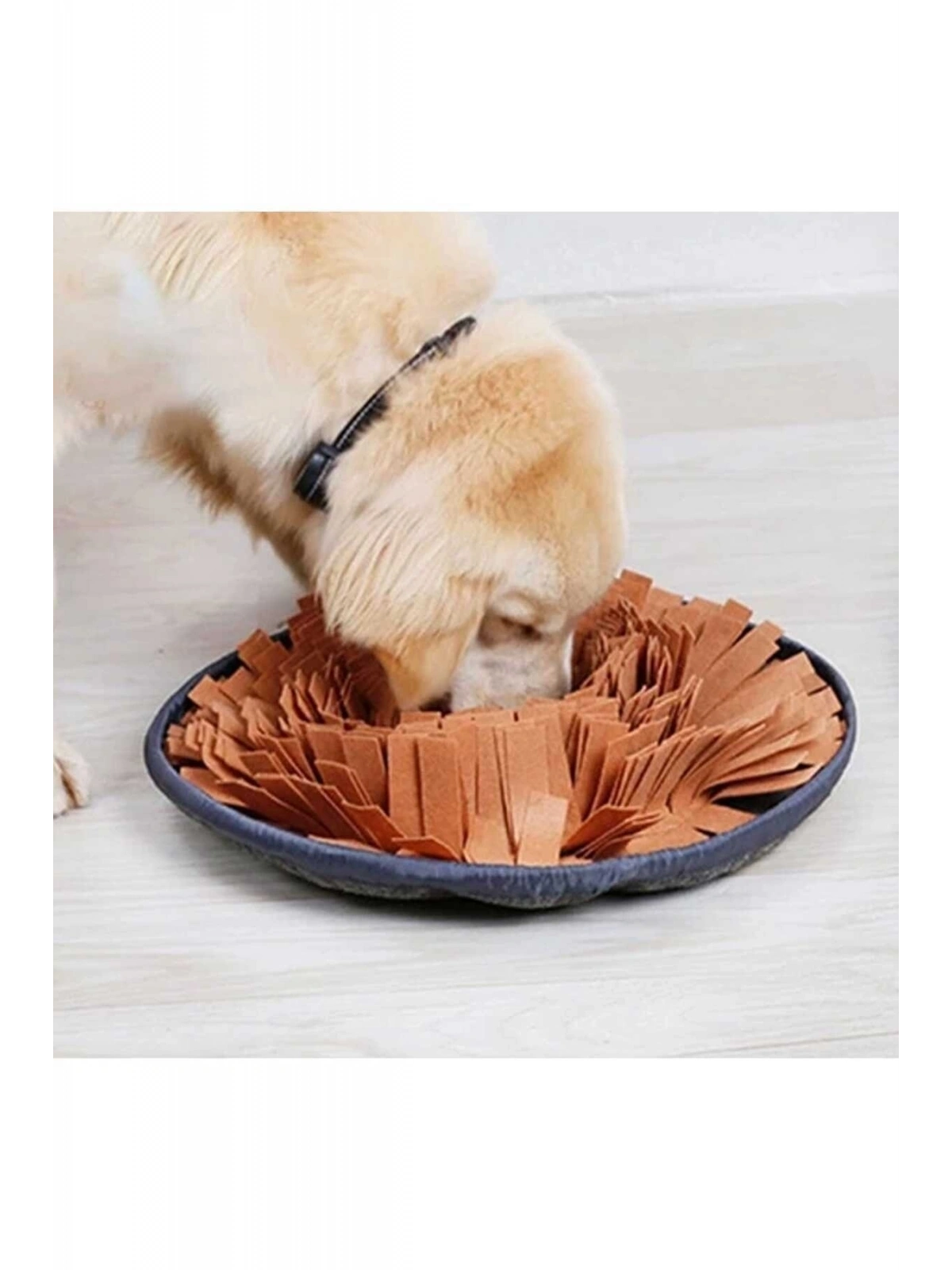 Köpek Yavaş Besleme Matı Mama Bulmaca Matı - Köpek Interaktif Oyuncağı KAHVERENGİ