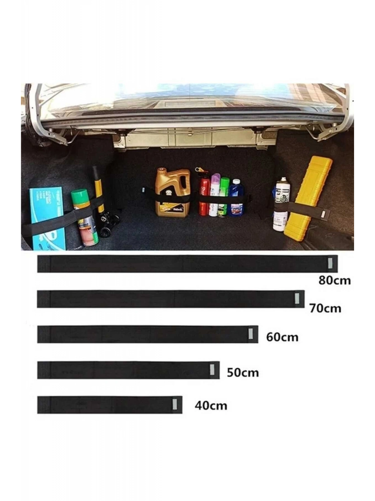 Bagaj Düzenleyici Organizer Araç Araba Ve Oto Düzenleyici Sabitleyici Şerit 50 cm 1 ADET